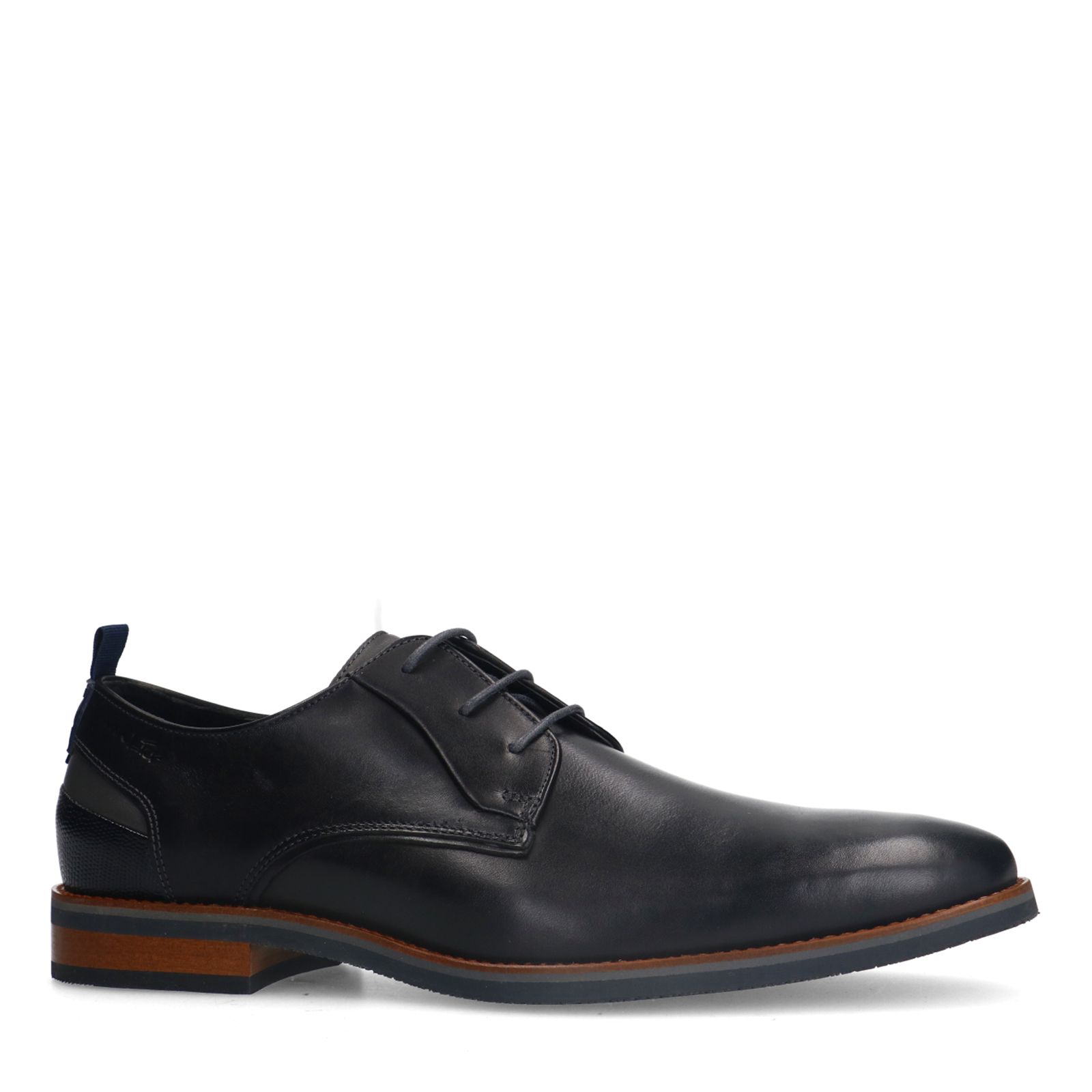 Zwarte leren veterschoenen