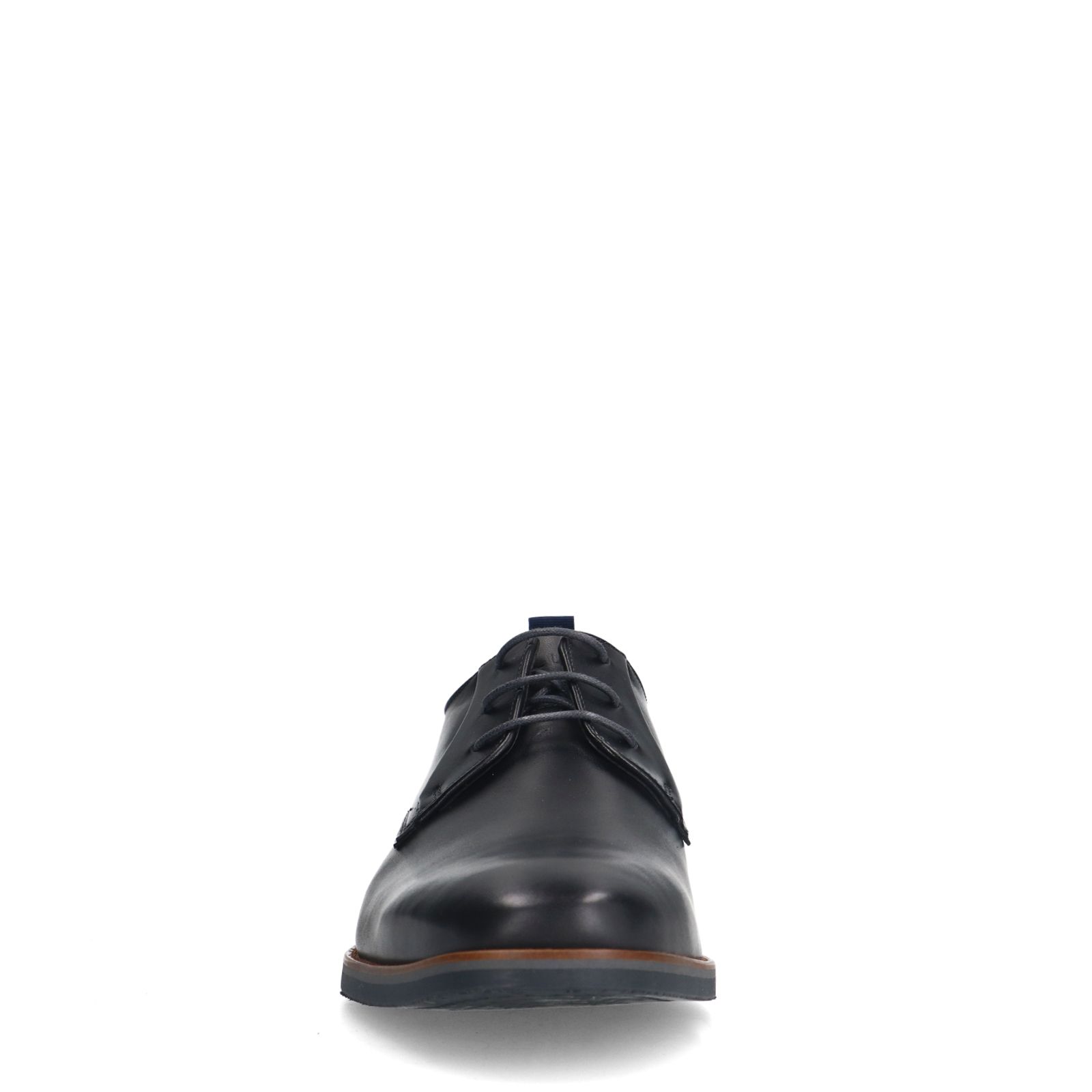Schwarze Lederschnürschuhe
