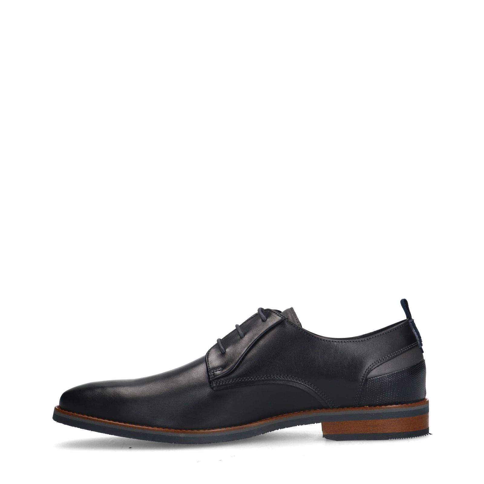 Zwarte leren veterschoenen