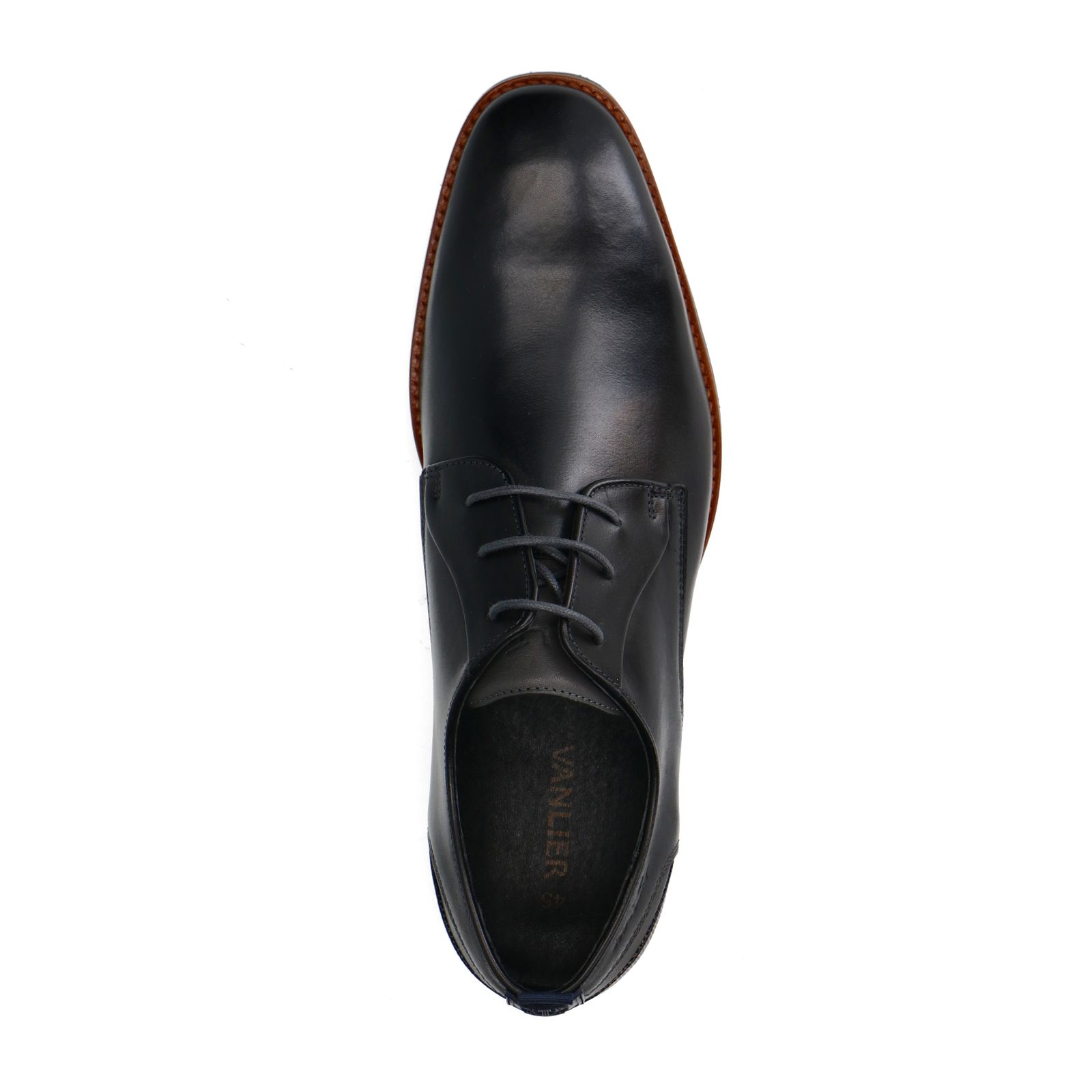 Zwarte leren veterschoenen