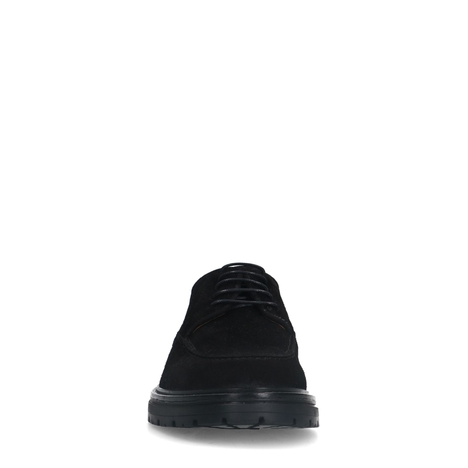 Zwarte suède veterschoenen