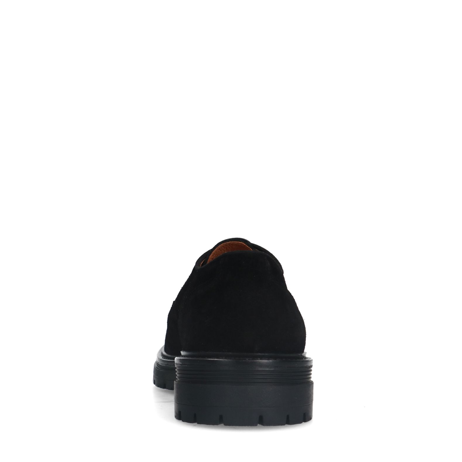 Zwarte suède veterschoenen