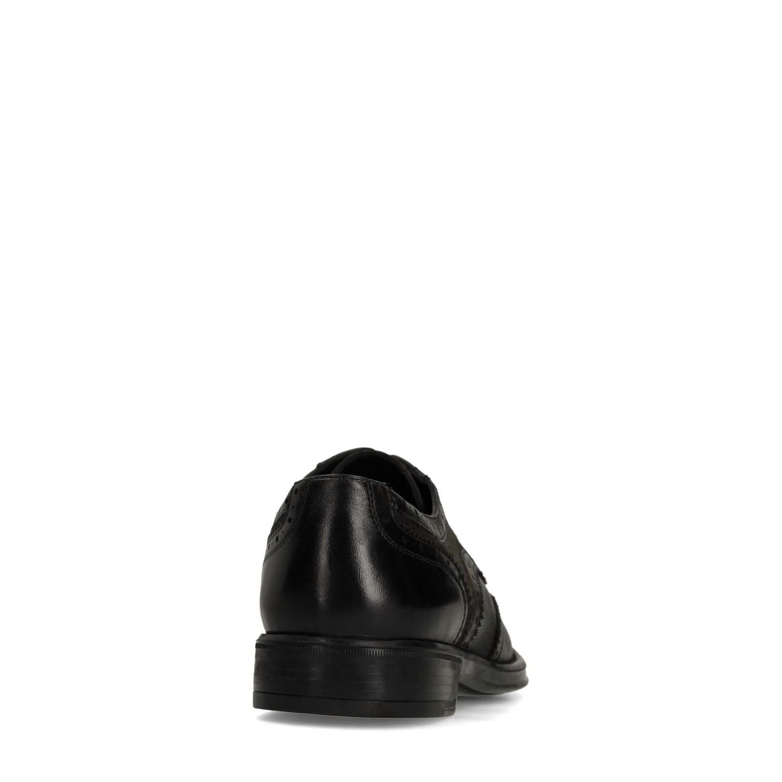 Zwarte leren veterschoenen