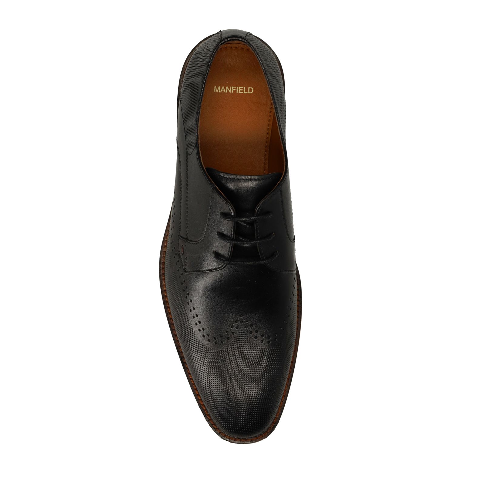 Zwarte leren veterschoenen