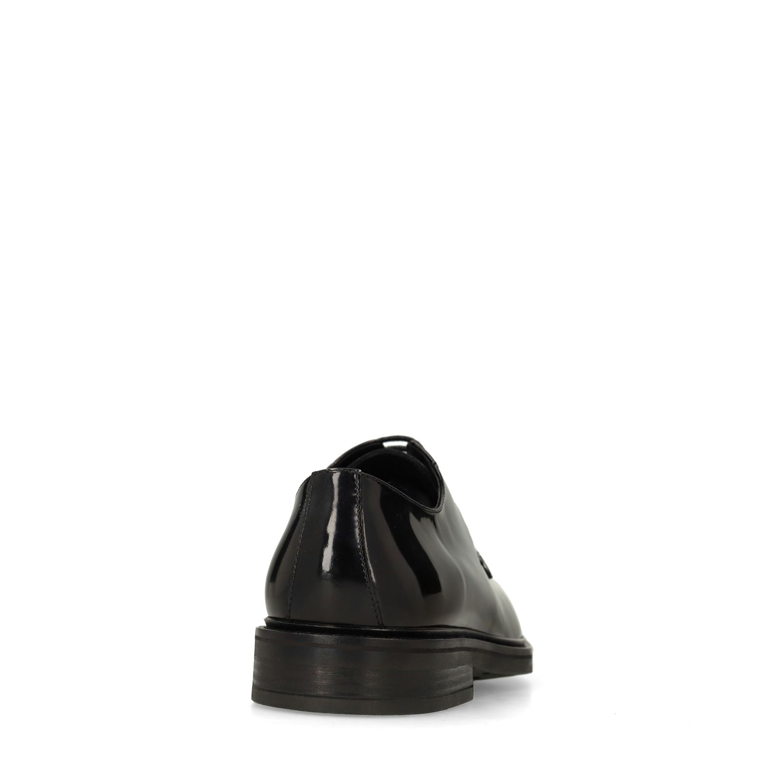 Zwarte lak leren veterschoenen