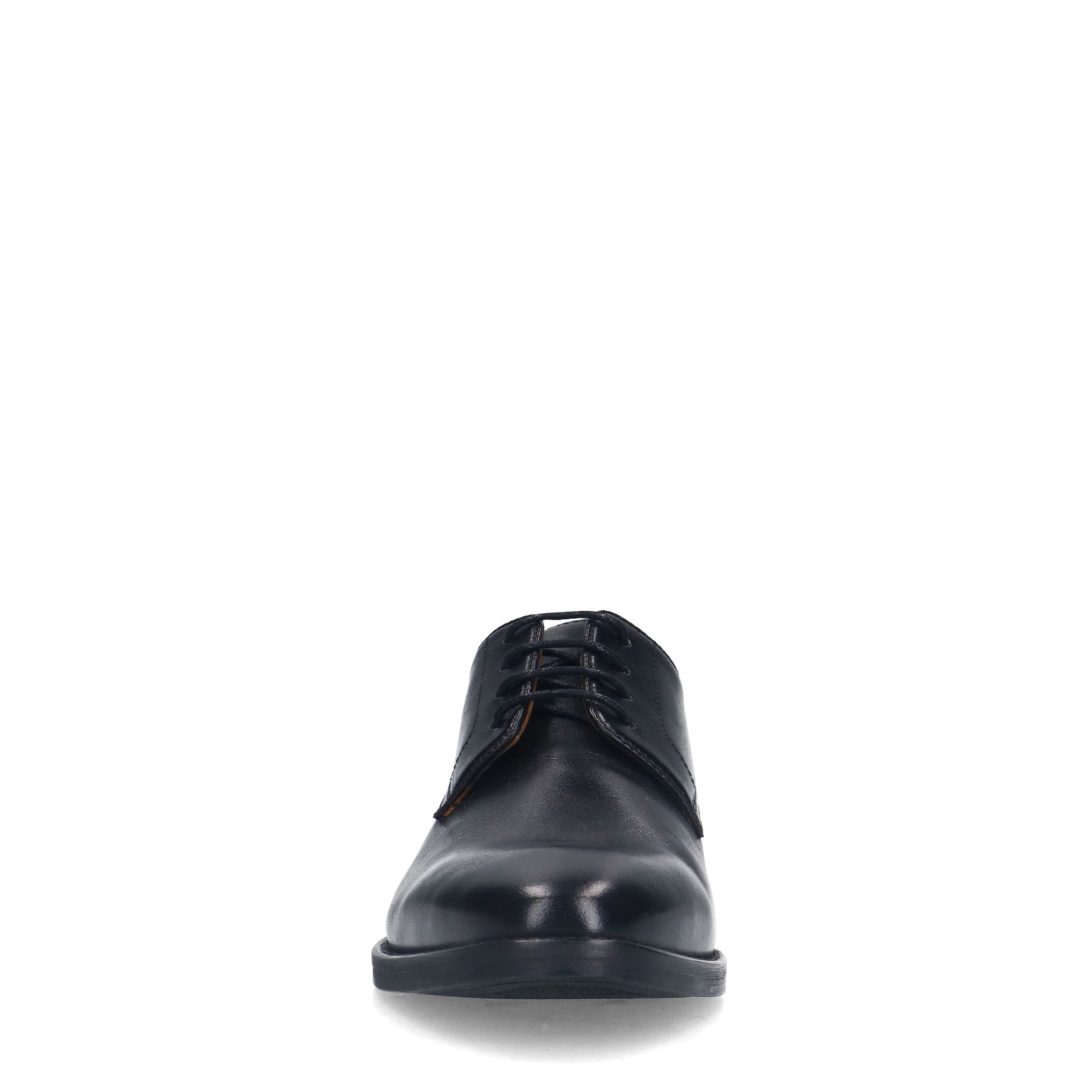 Schwarze Lederschnürschuhe