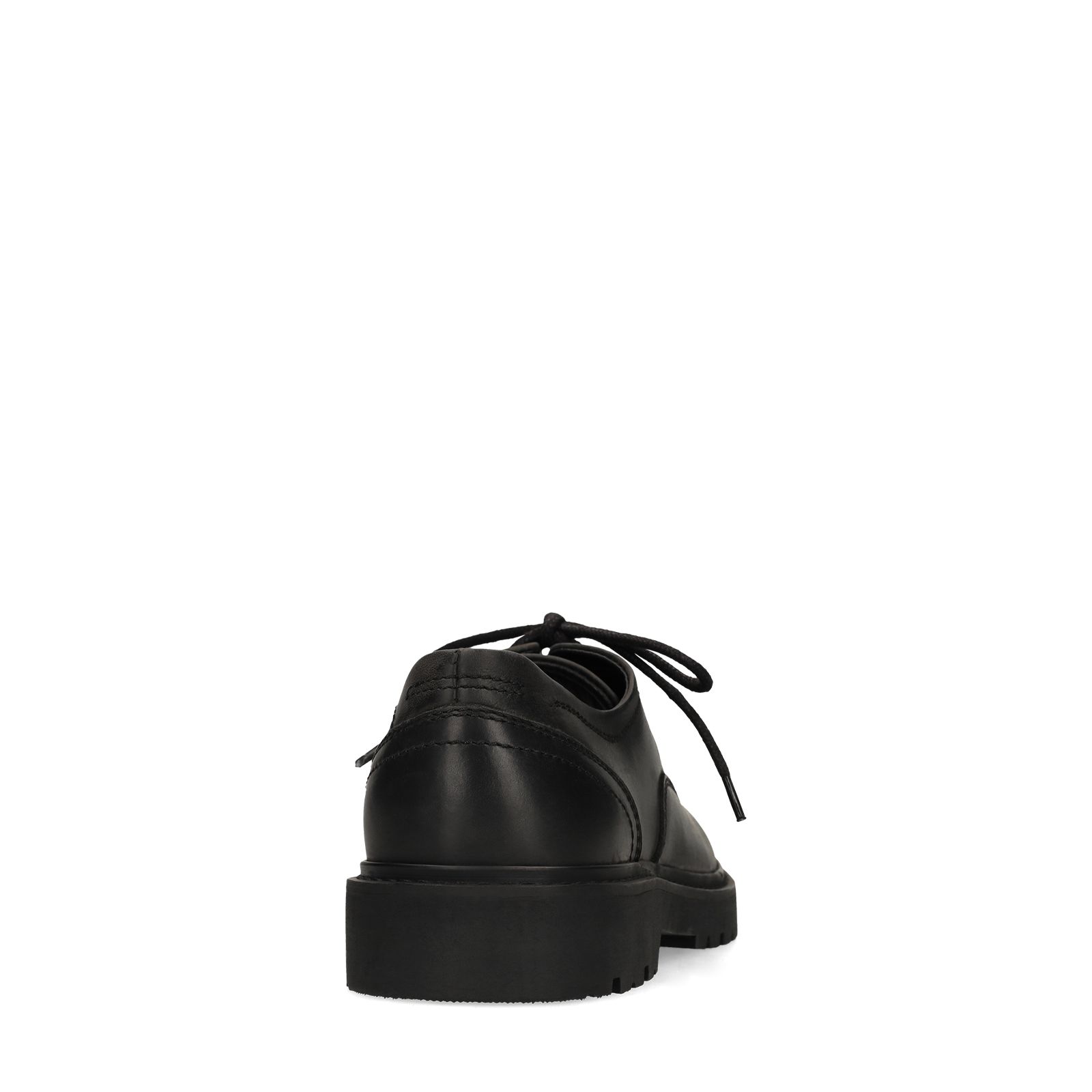 Zwarte leren veterschoenen