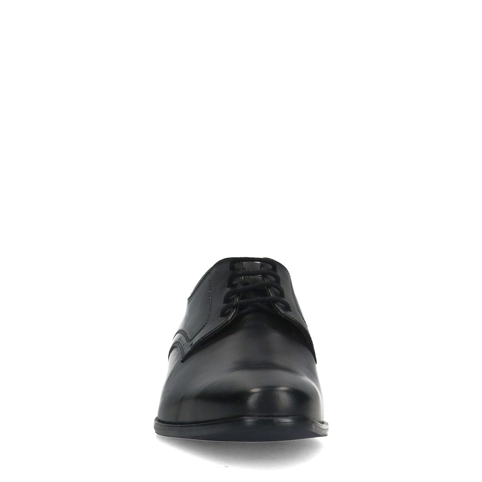 Zwarte rhodes leren veterschoenen