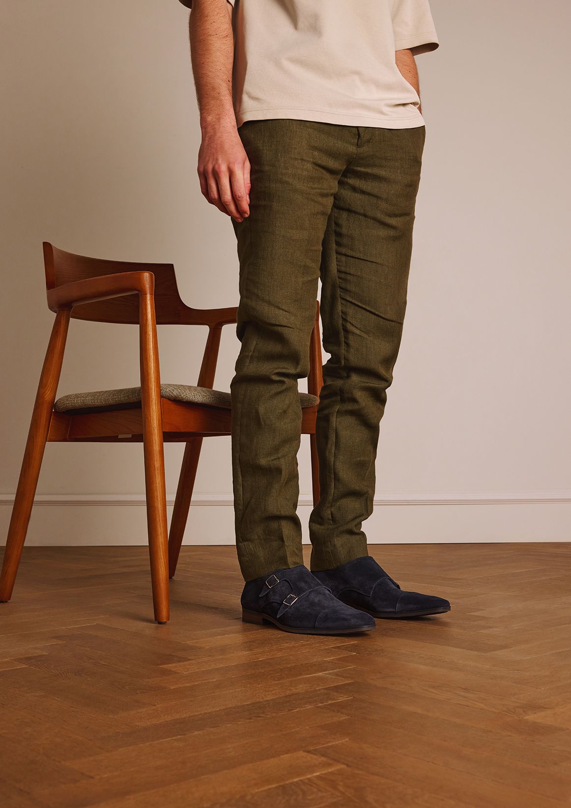 Zwarte rhodes leren veterschoenen