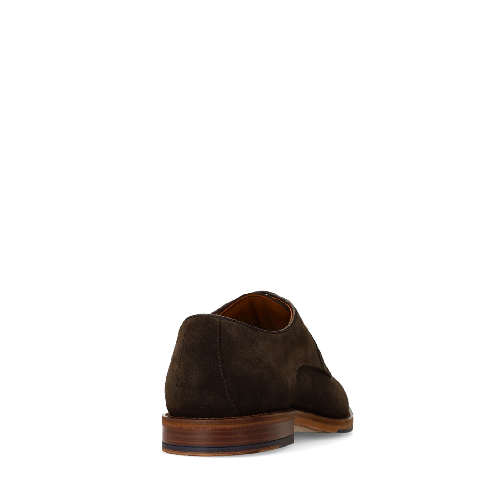 Braune Veloursleder-Schnürschuhe