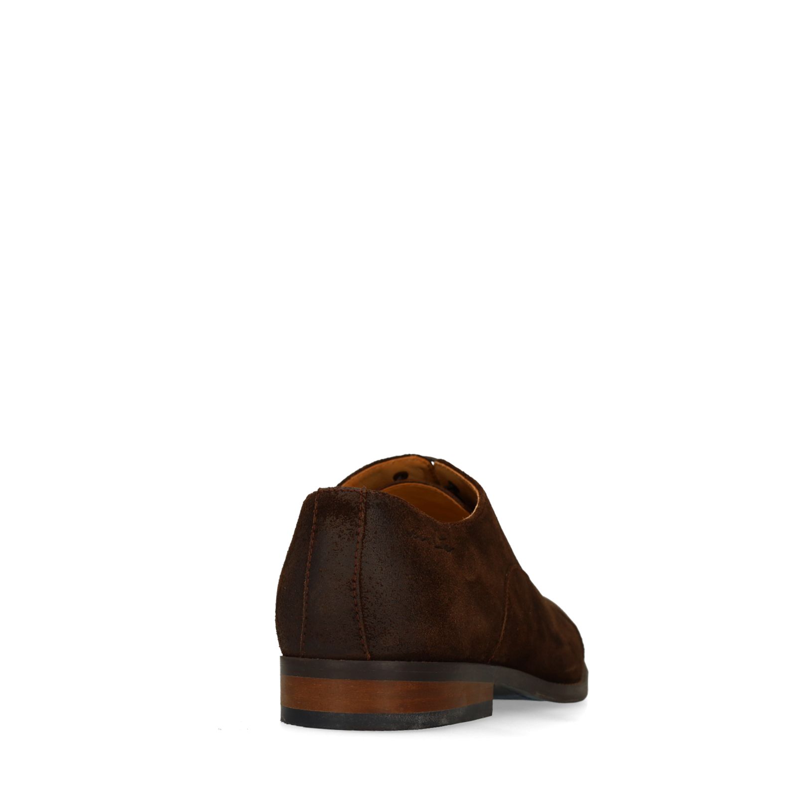 Braune Veloursleder-Schnürschuhe