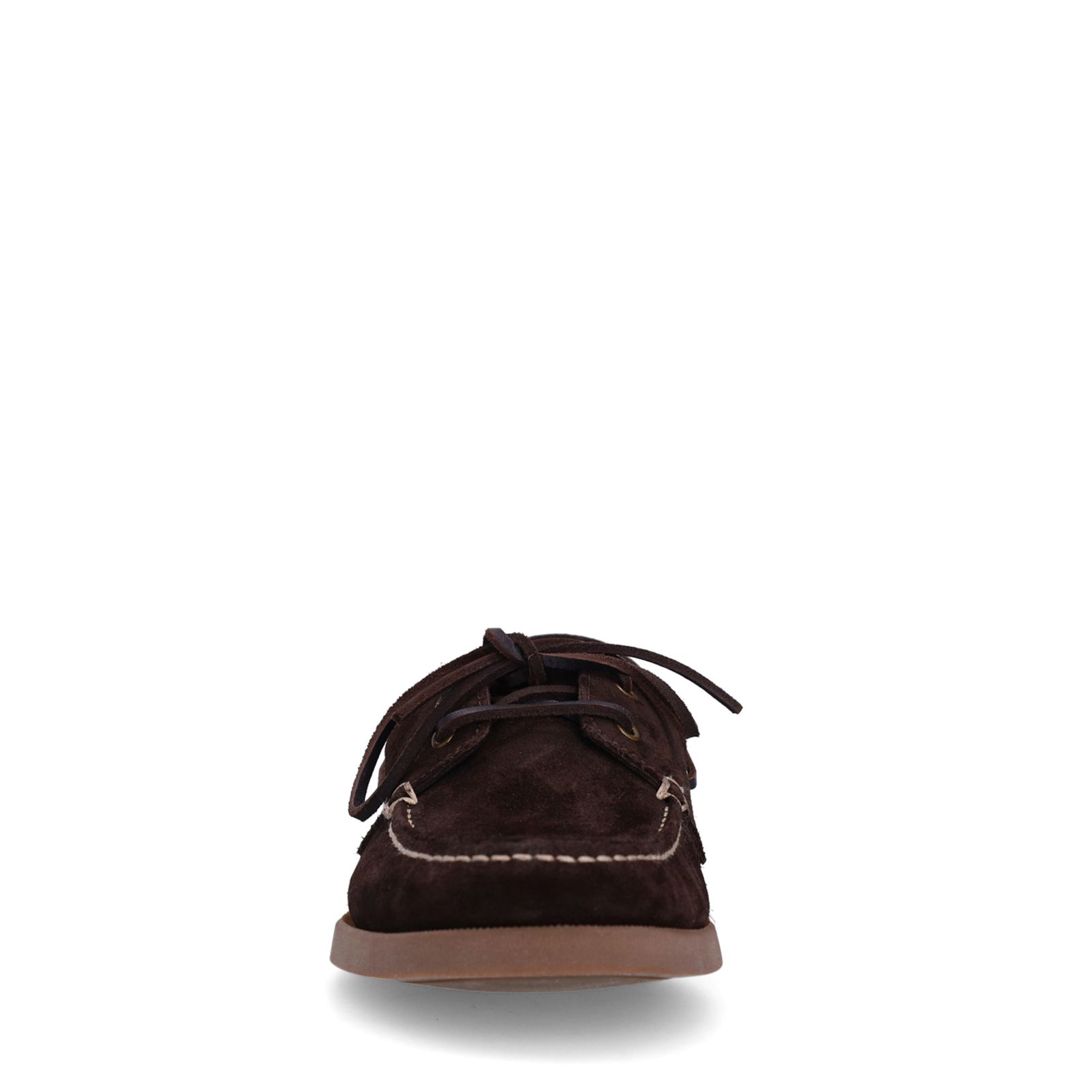 Donkerbruine leren bootschoenen