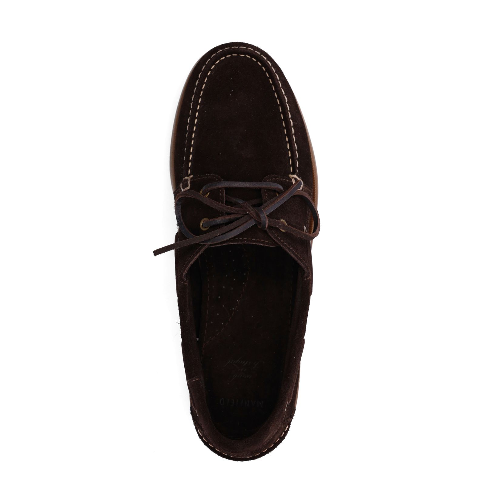 Donkerbruine leren bootschoenen