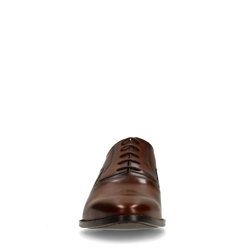 Donkerbruine leren veterschoenen