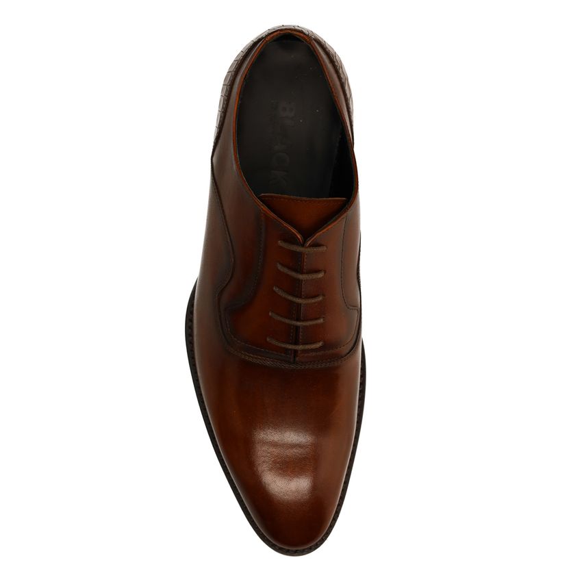 Donkerbruine leren veterschoenen