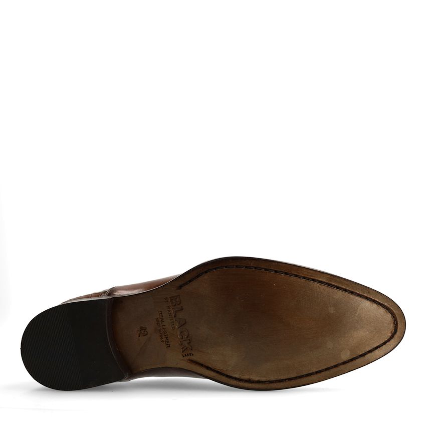 Donkerbruine leren veterschoenen