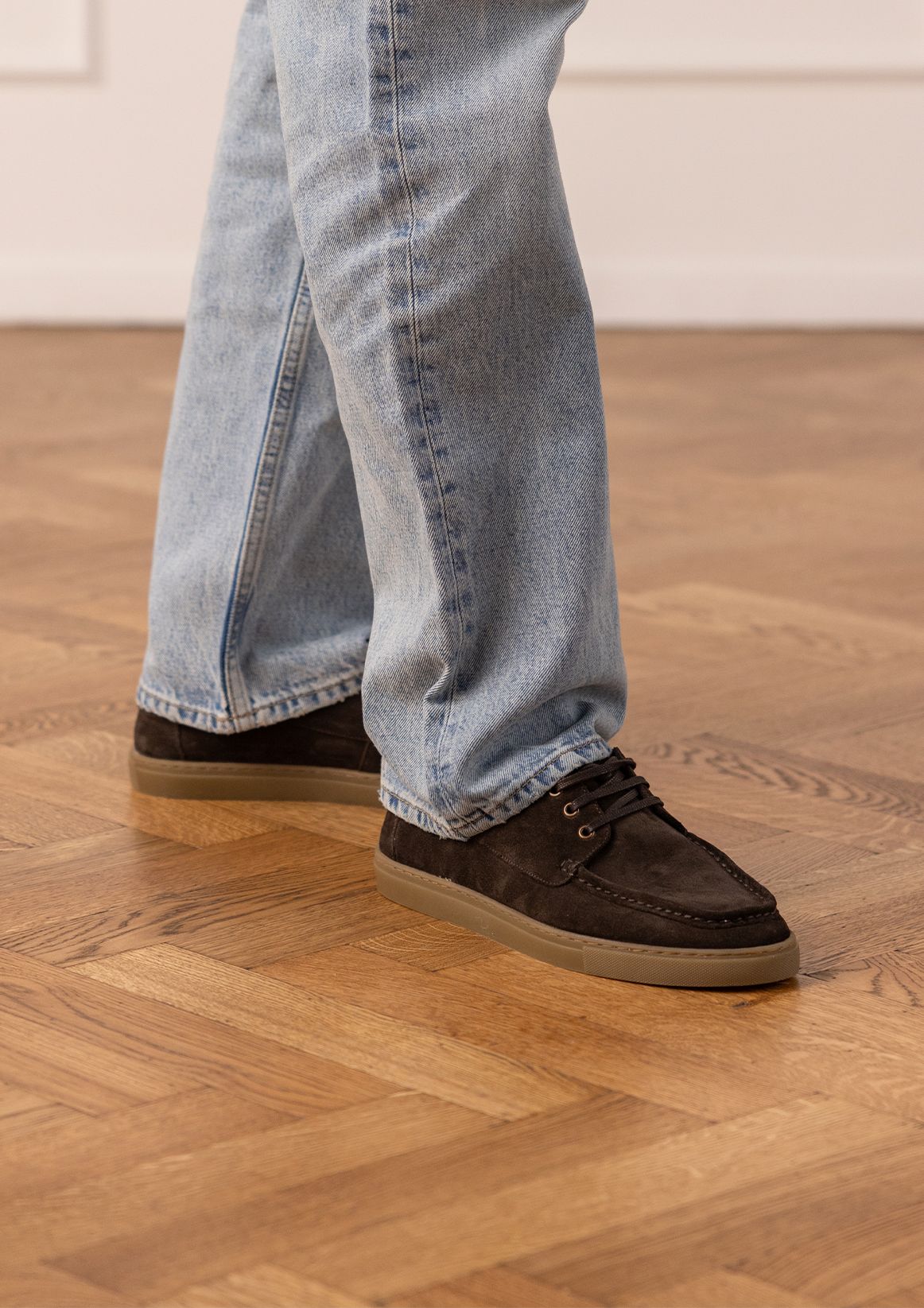Bruine suède bootschoenen