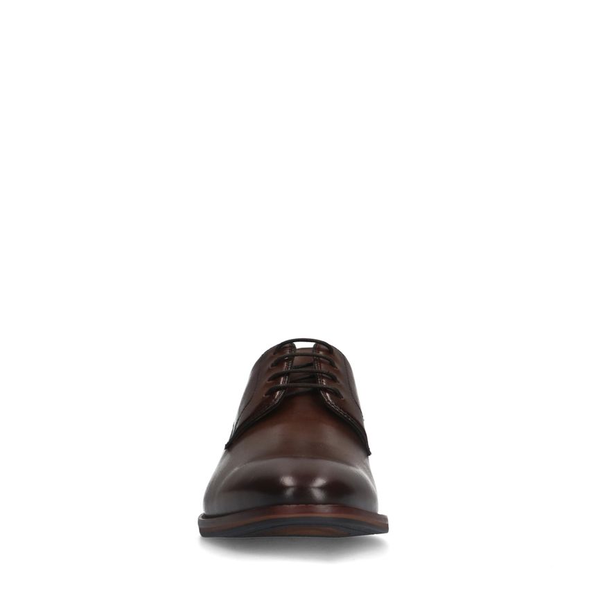 Bruine leren veterschoenen