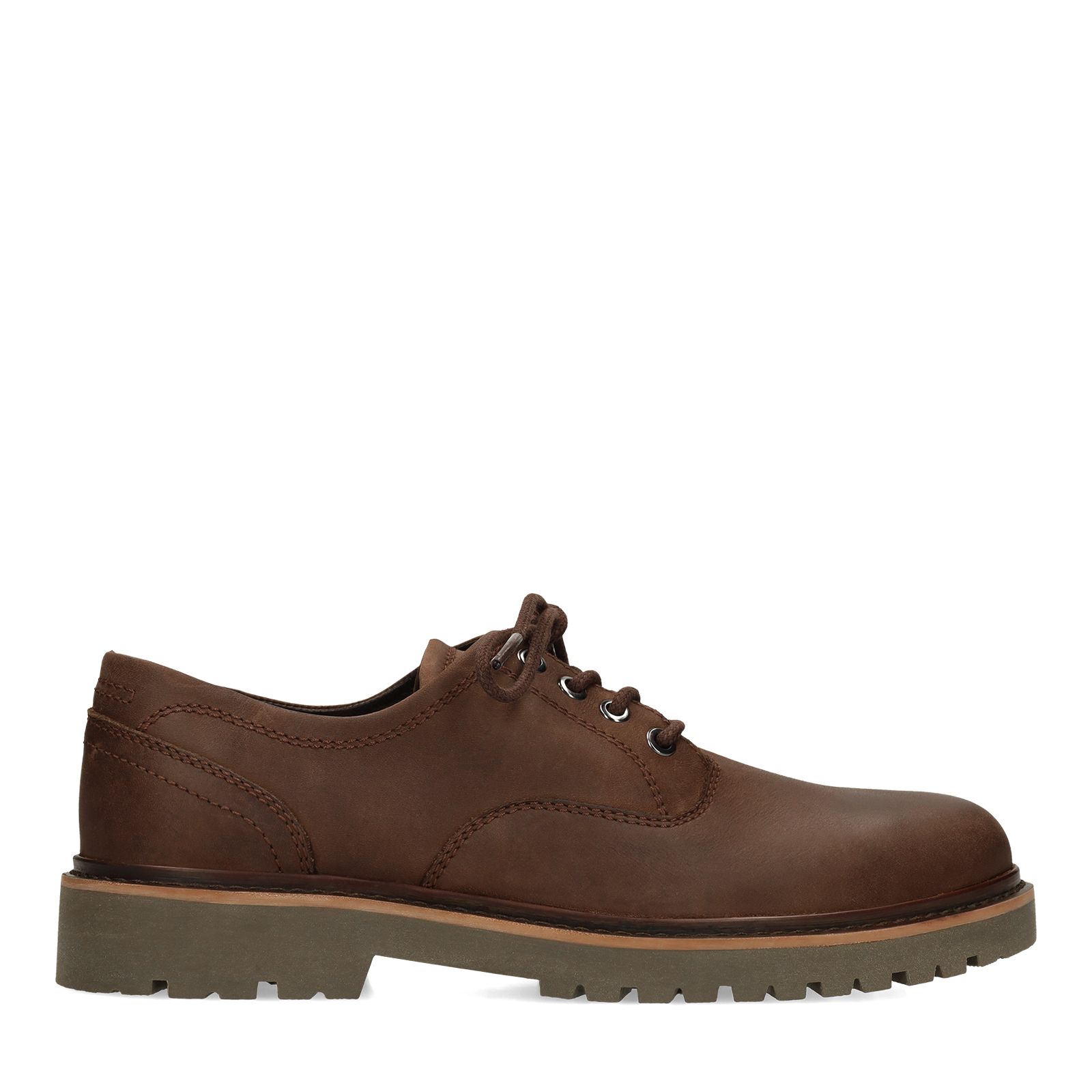 Bruine leren veterschoenen