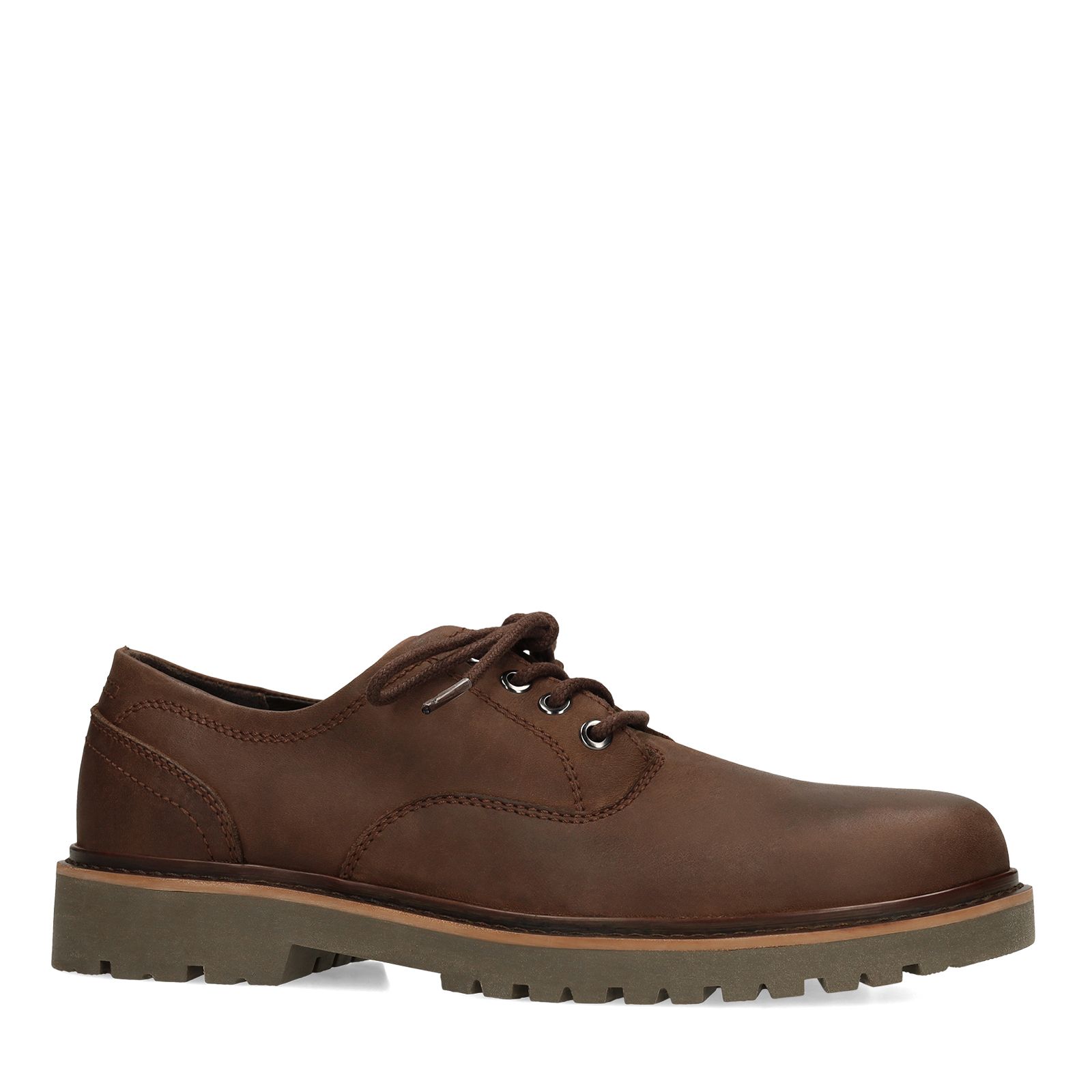 Bruine leren veterschoenen