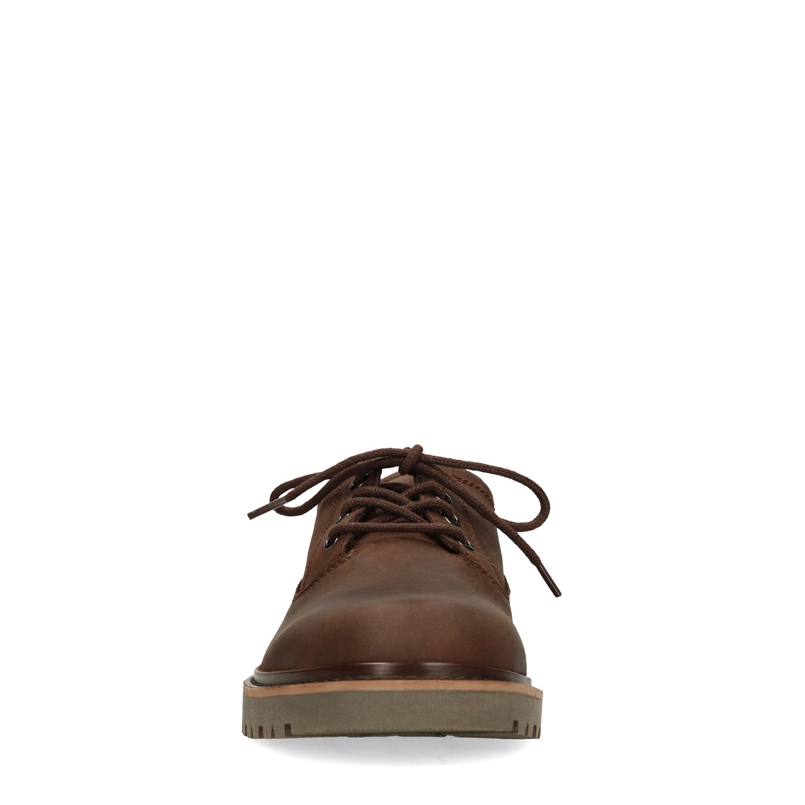 Bruine leren veterschoenen
