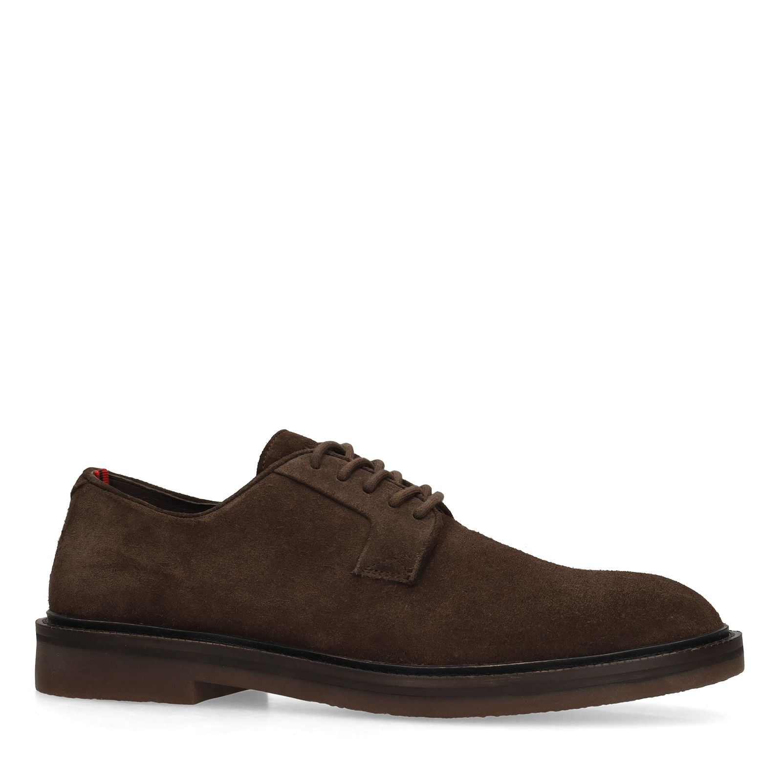 Bruine suède veterschoenen
