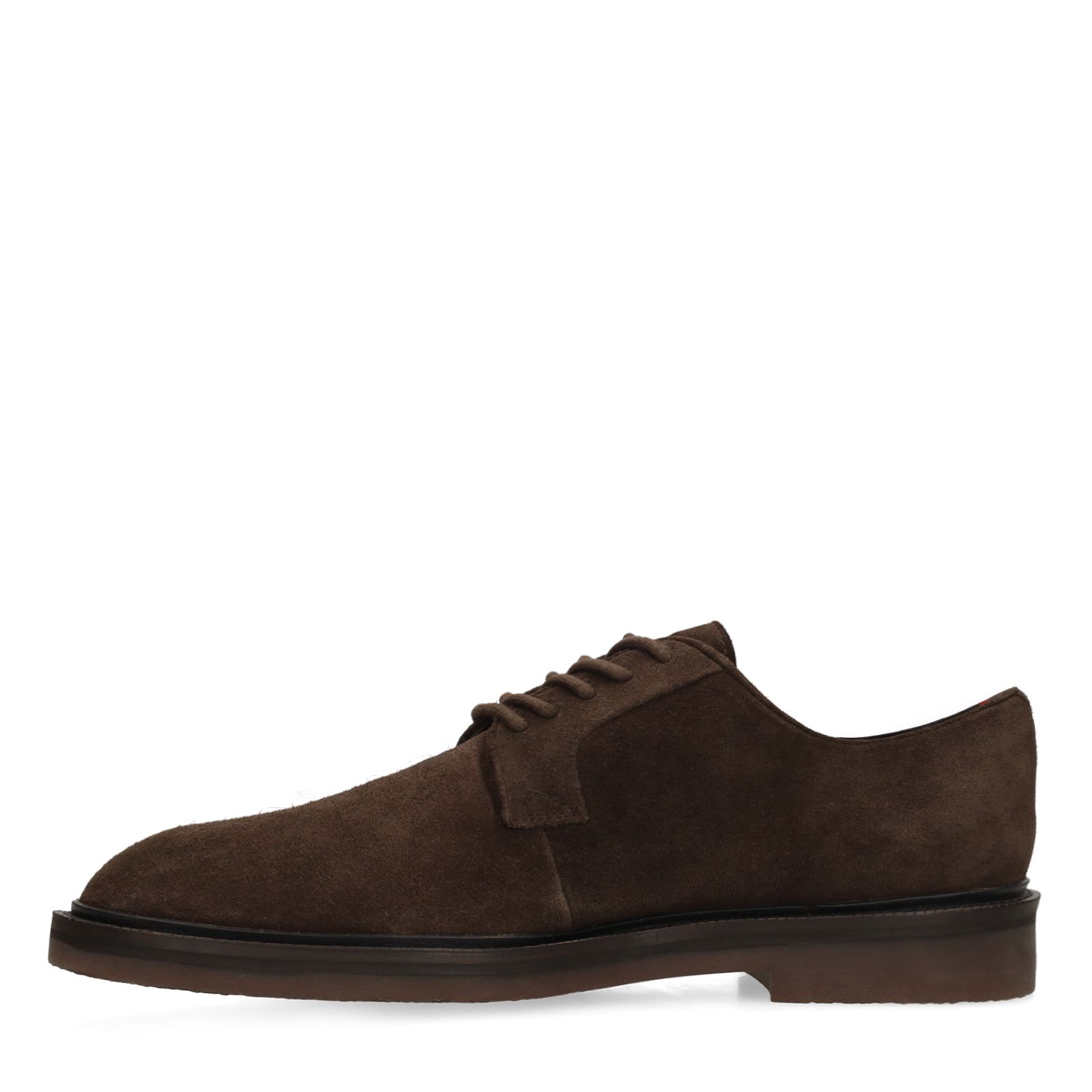 Bruine suède veterschoenen