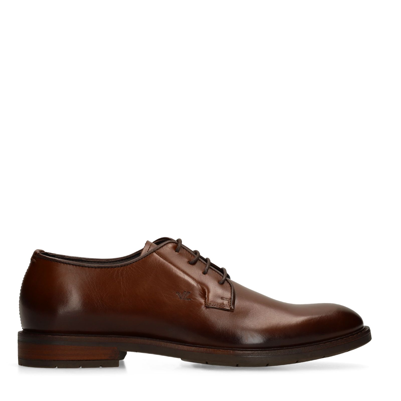 Donkerbruine leren veterschoenen