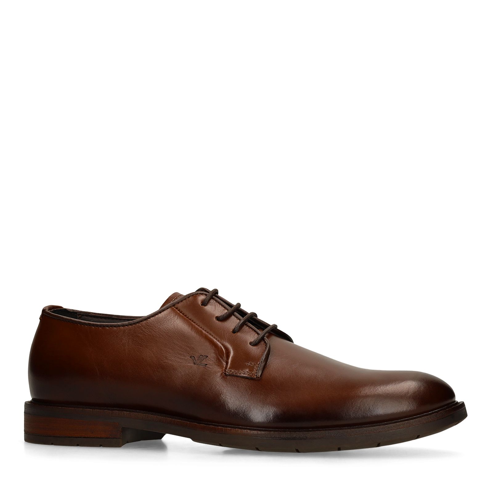 Dunkelbraune Lederschnürschuhe