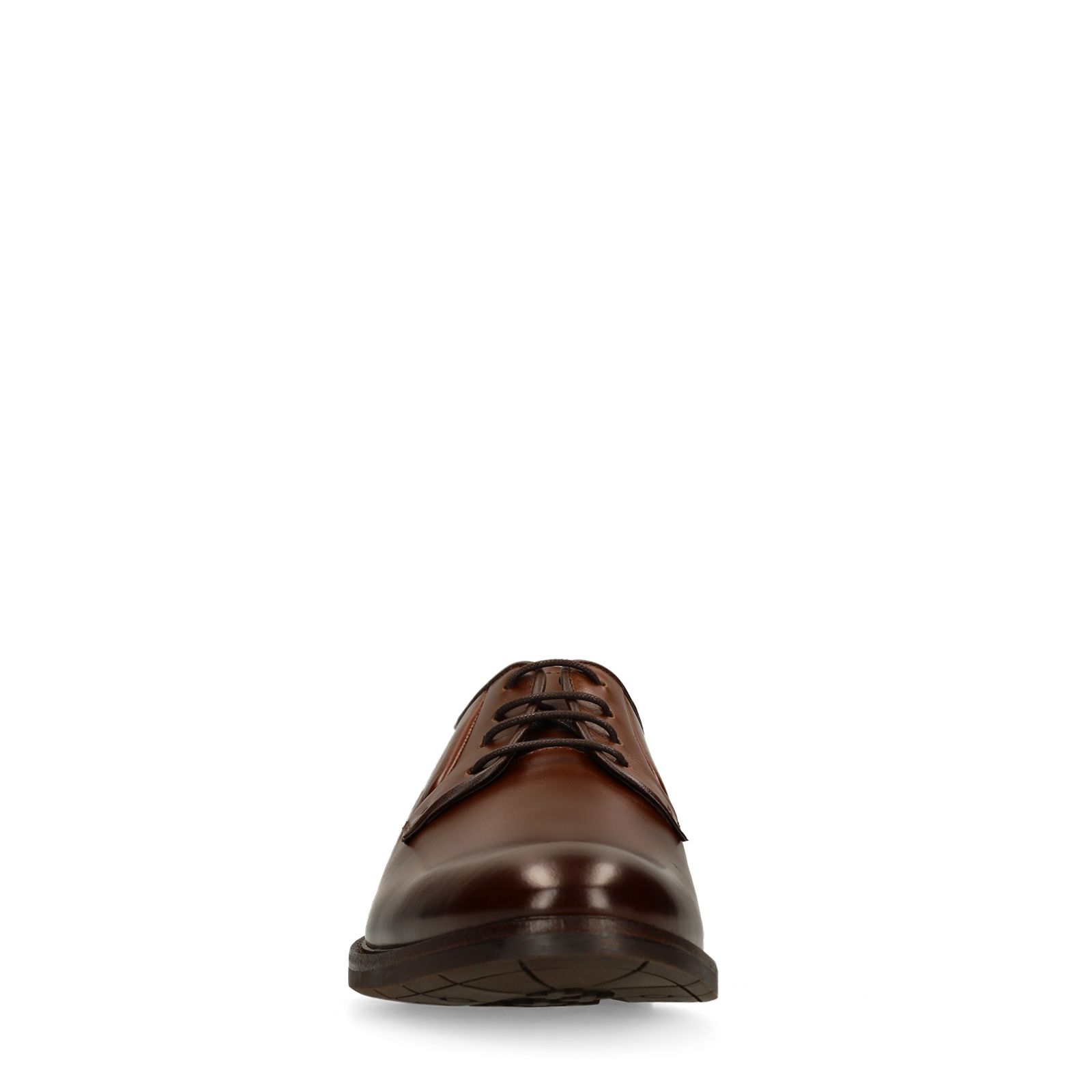 Donkerbruine leren veterschoenen