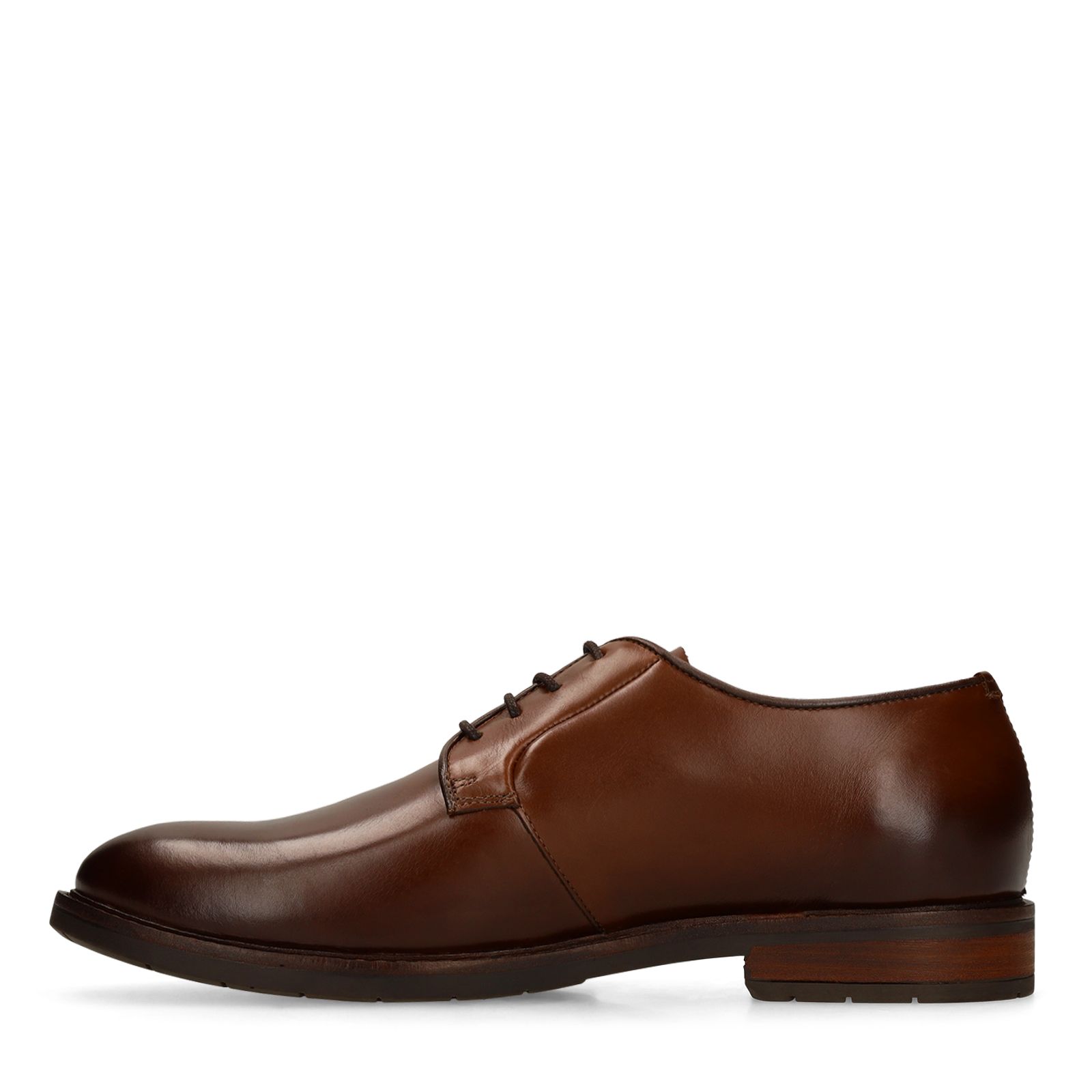 Dunkelbraune Lederschnürschuhe