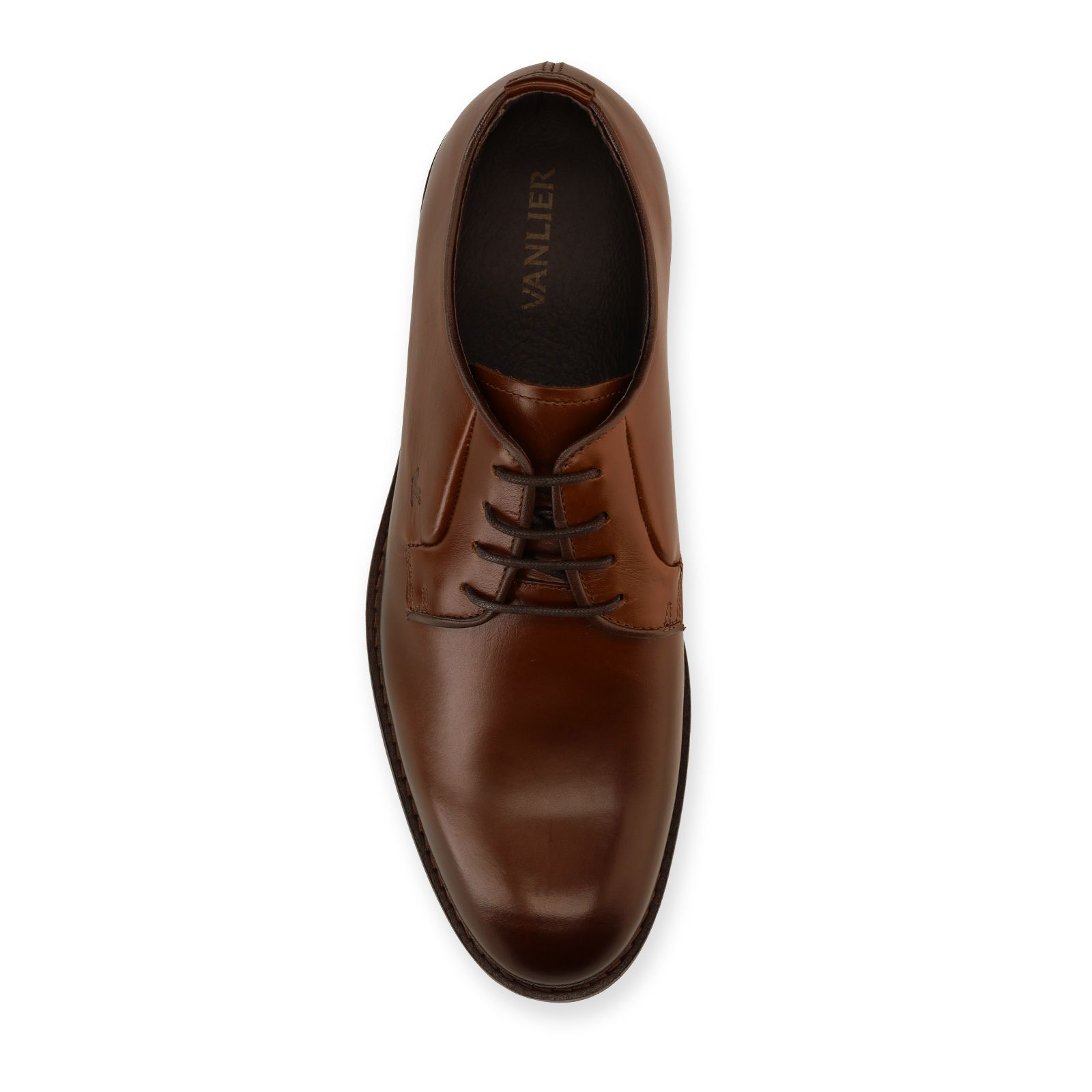 Donkerbruine leren veterschoenen