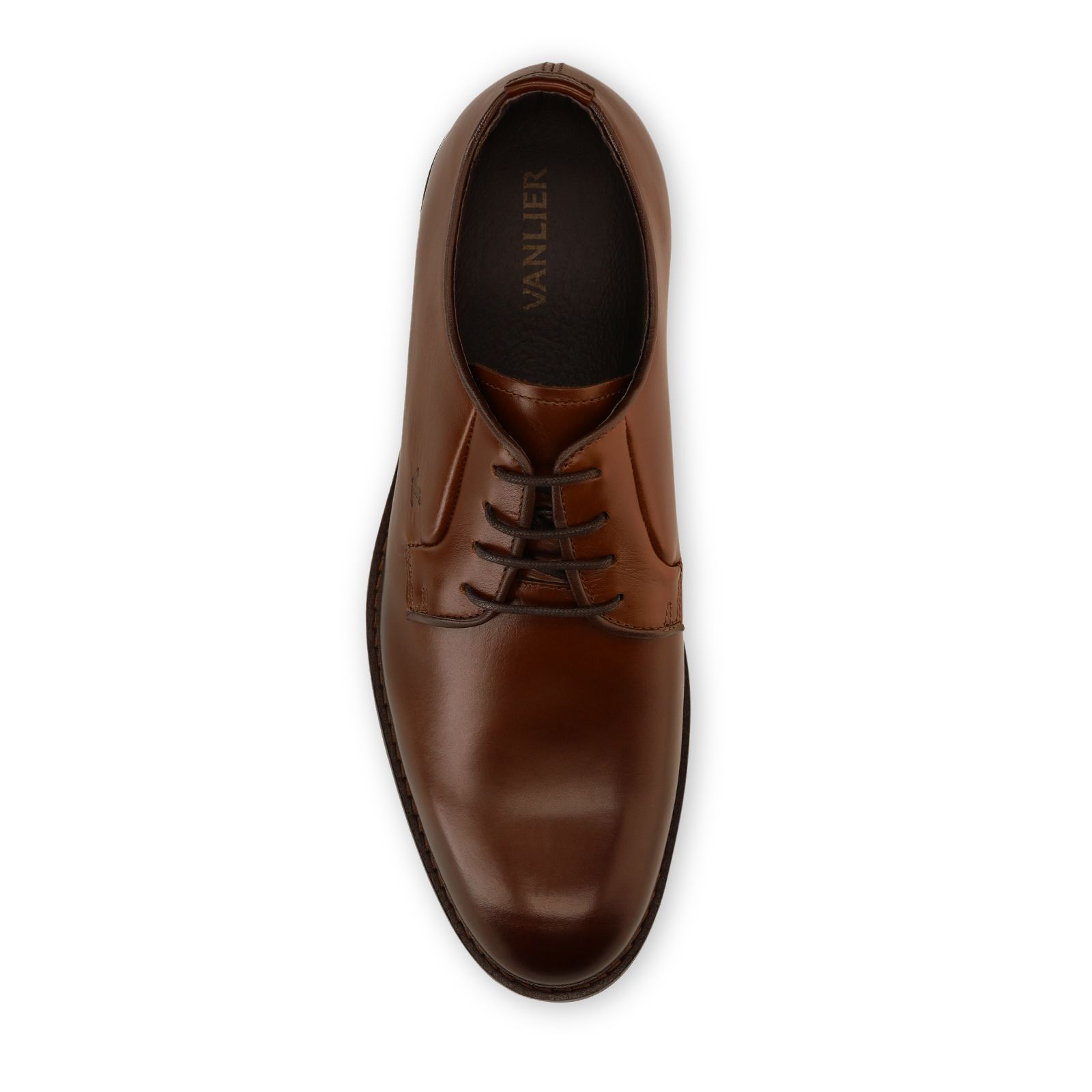 Dunkelbraune Lederschnürschuhe