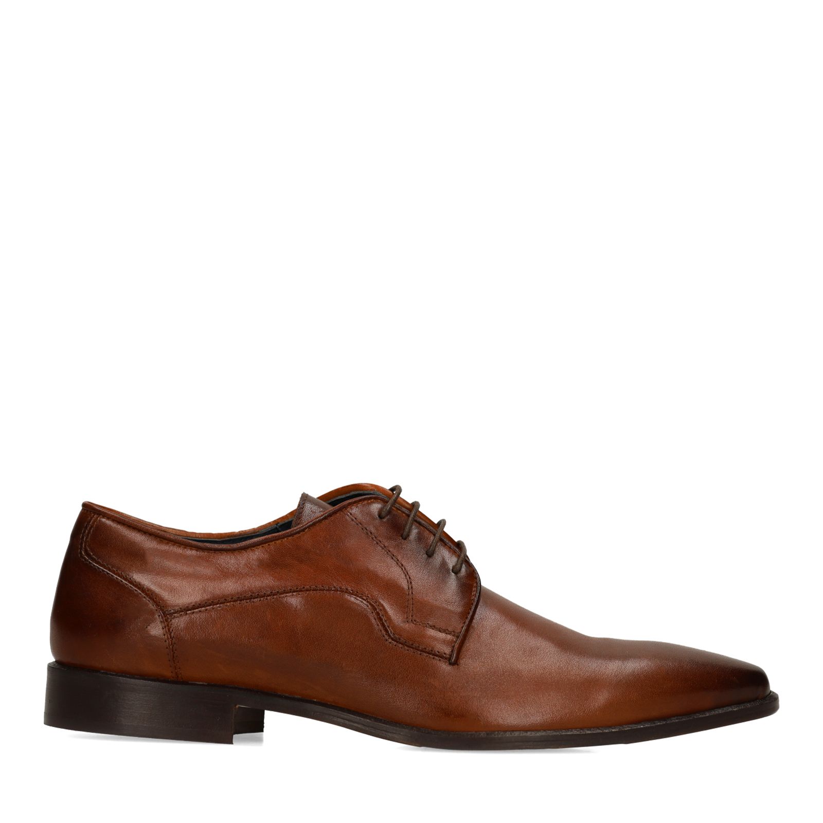 Braune Lederschnürschuhe