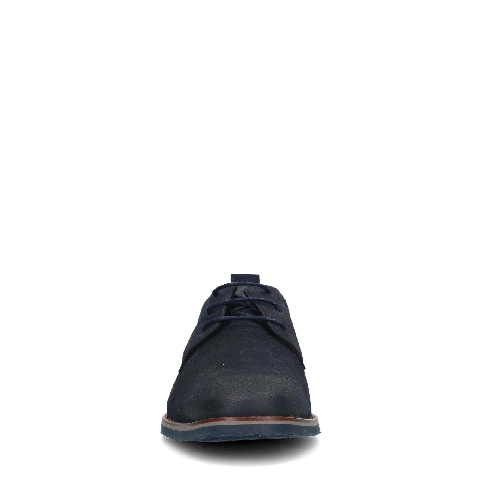 Blauwe nubuck veterschoenen