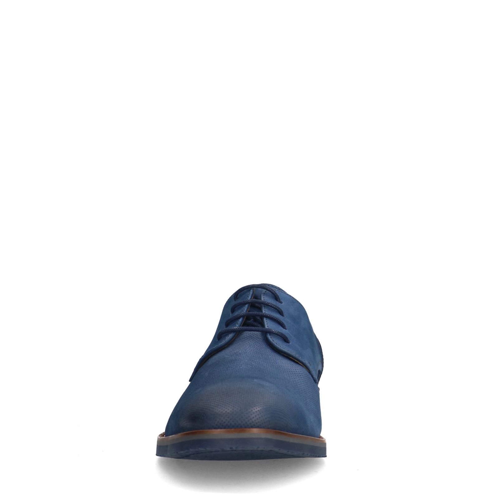 Blauwe nubuck veterschoenen