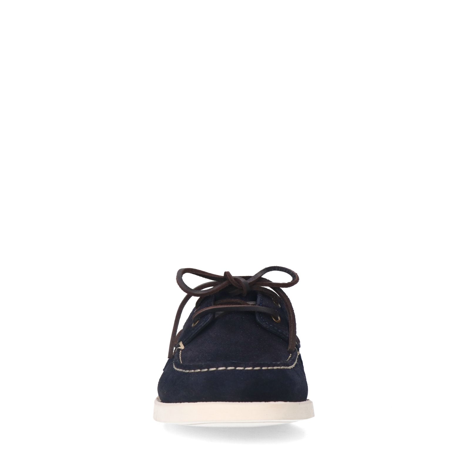 Marineblaue Veloursleder-Boat shoes