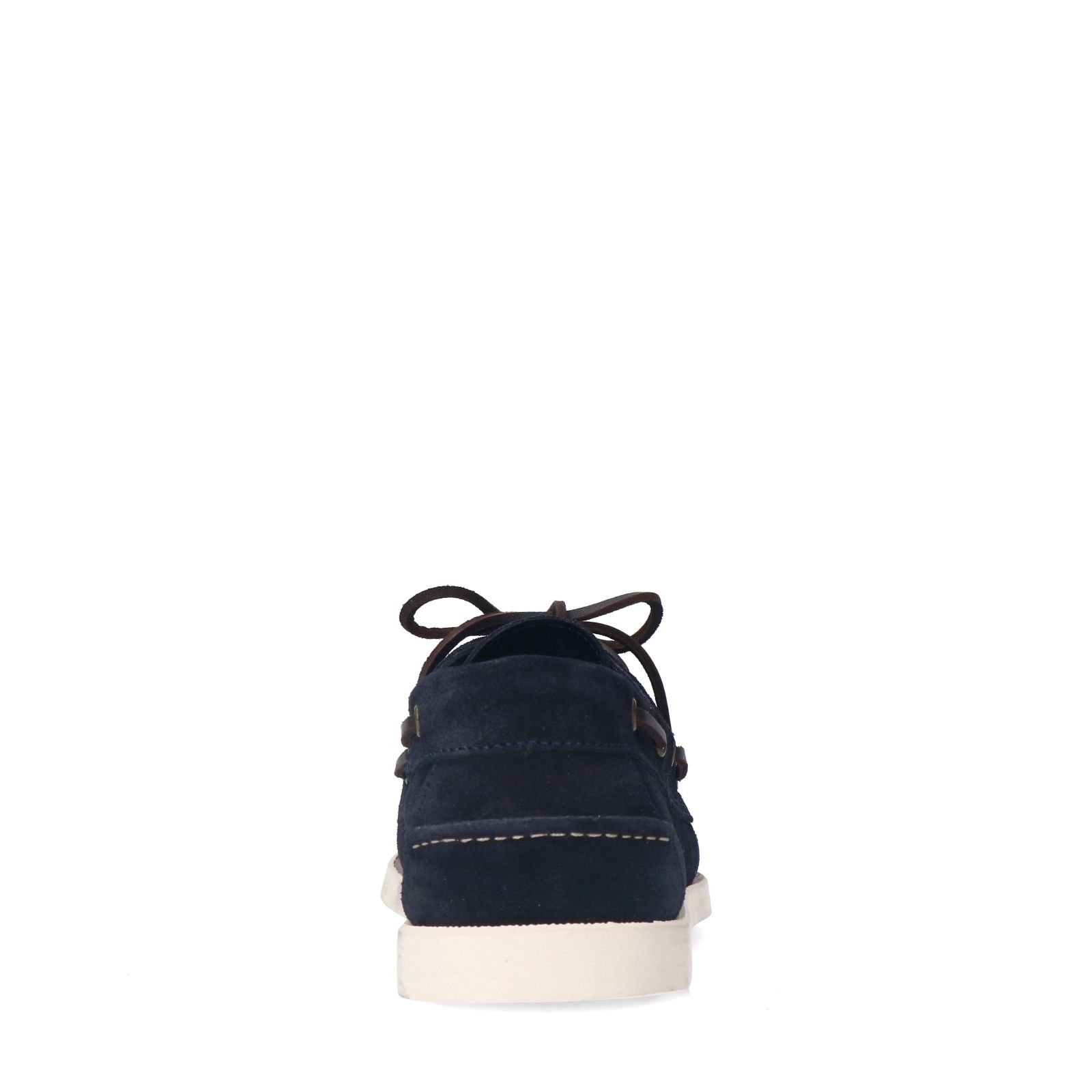 Marineblaue Veloursleder-Boat shoes