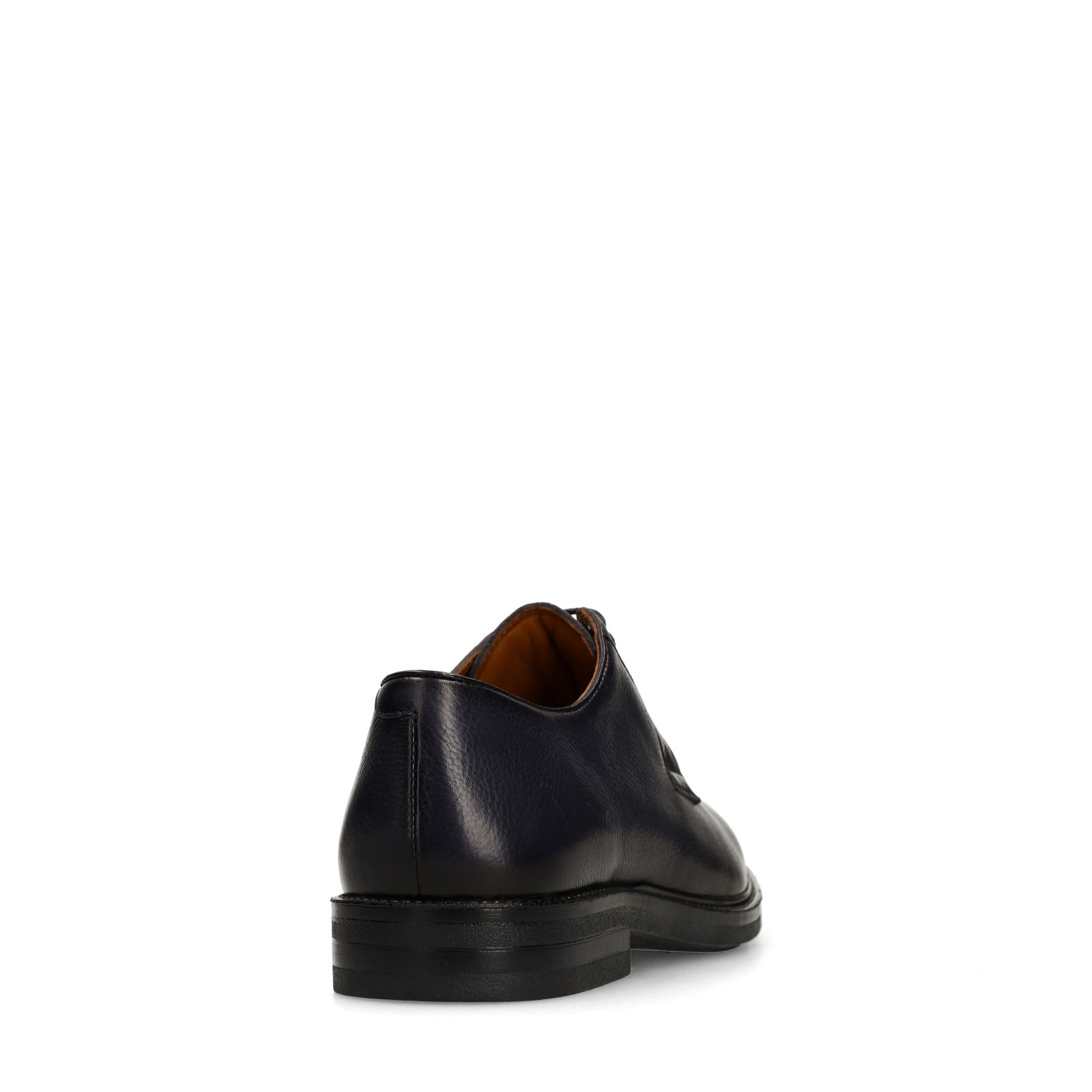 Schwarze Lederschnürschuhe