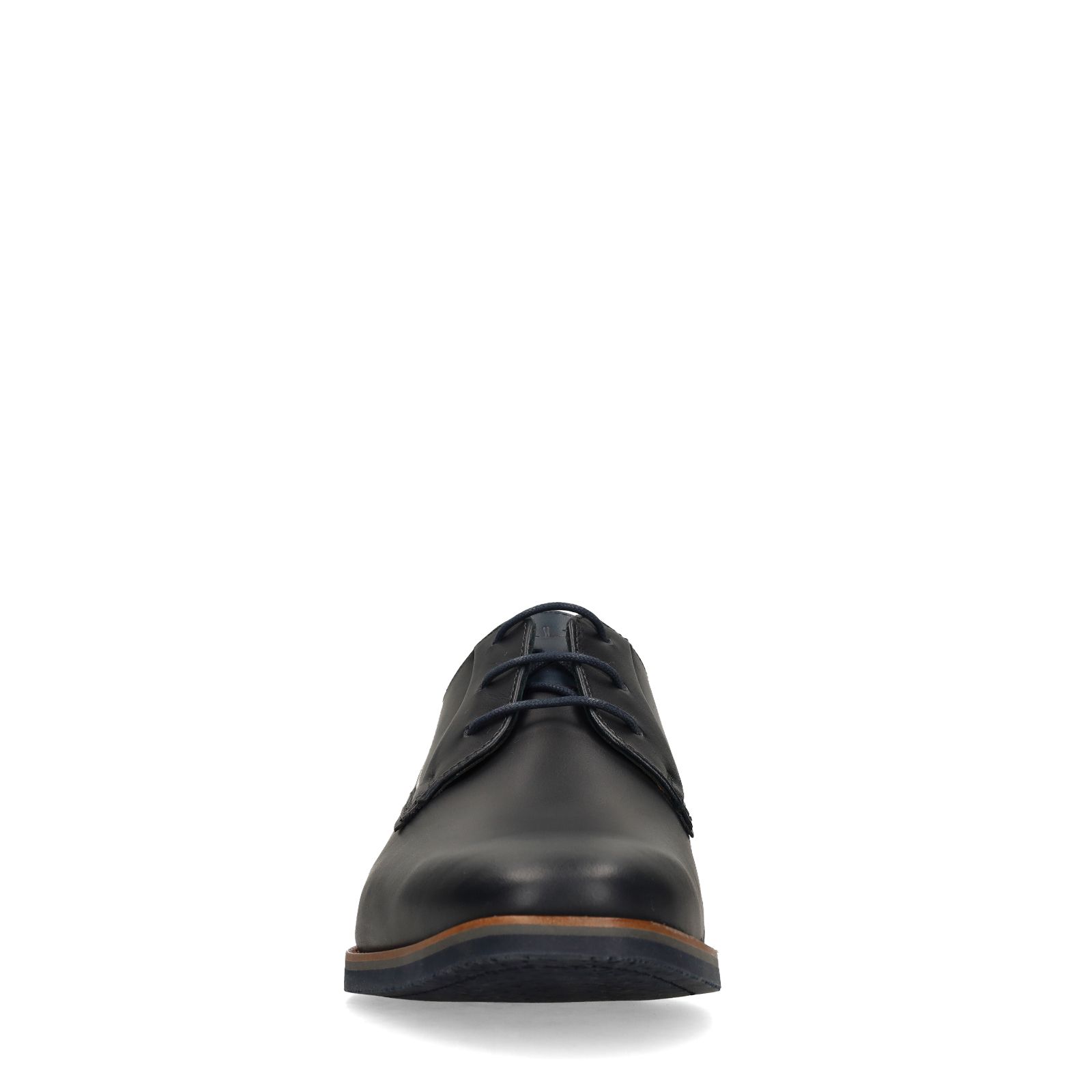 Blauwe Amalfi leren veterschoenen