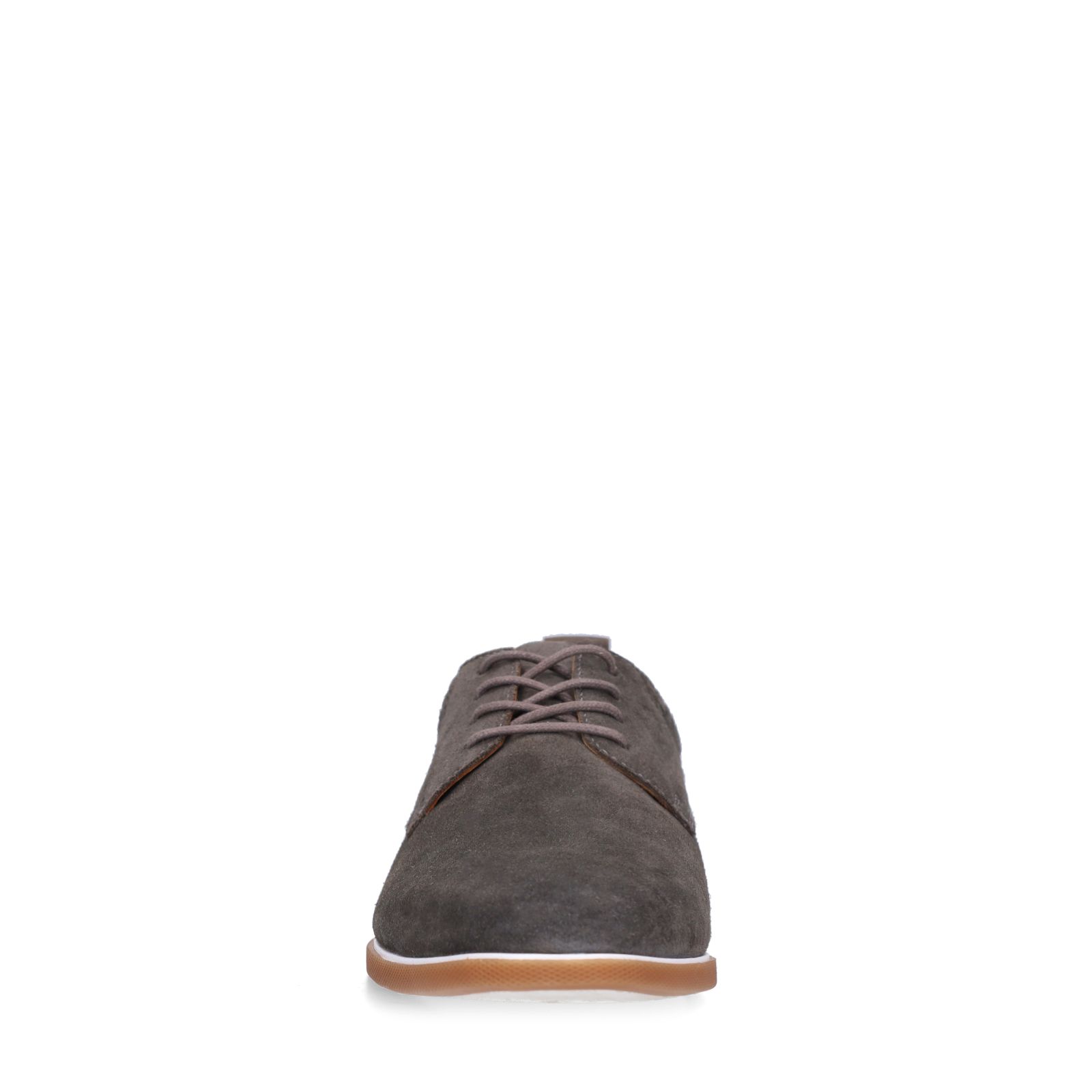 Groene suède veterschoenen