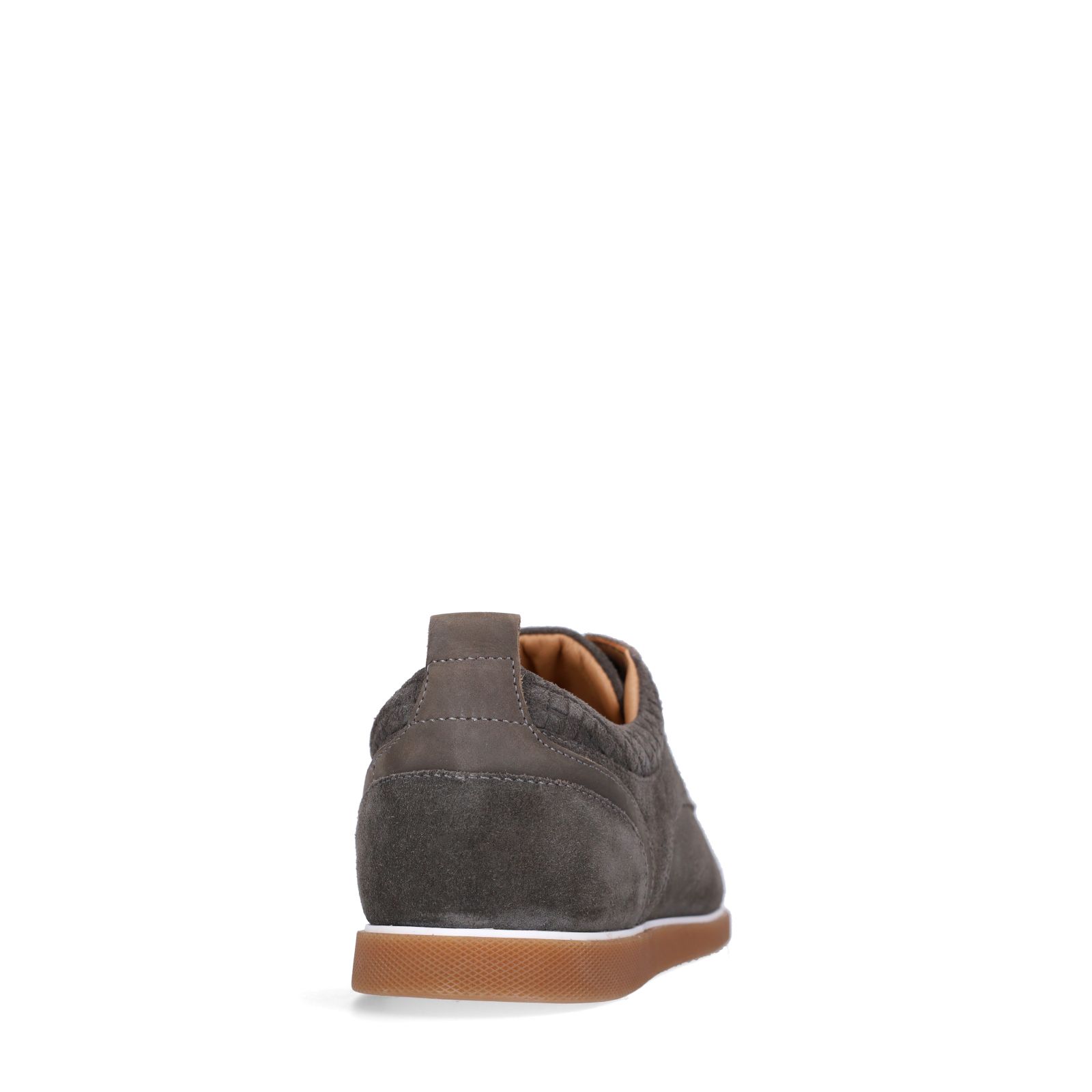 Groene suède veterschoenen