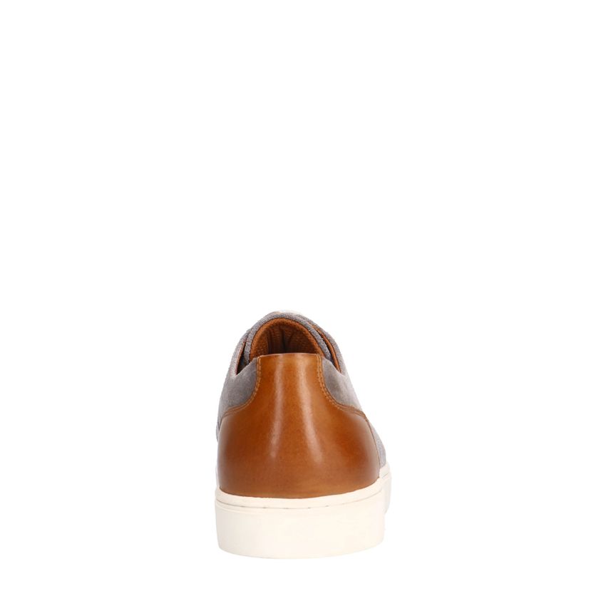Grijze suède veterschoenen