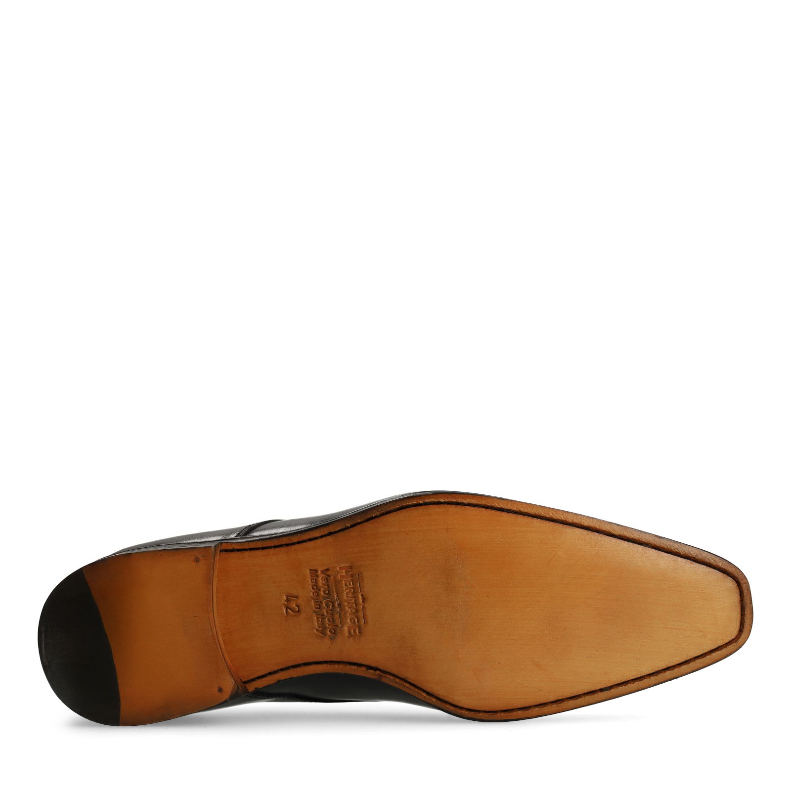 Schwarze Lederschnürschuhe
