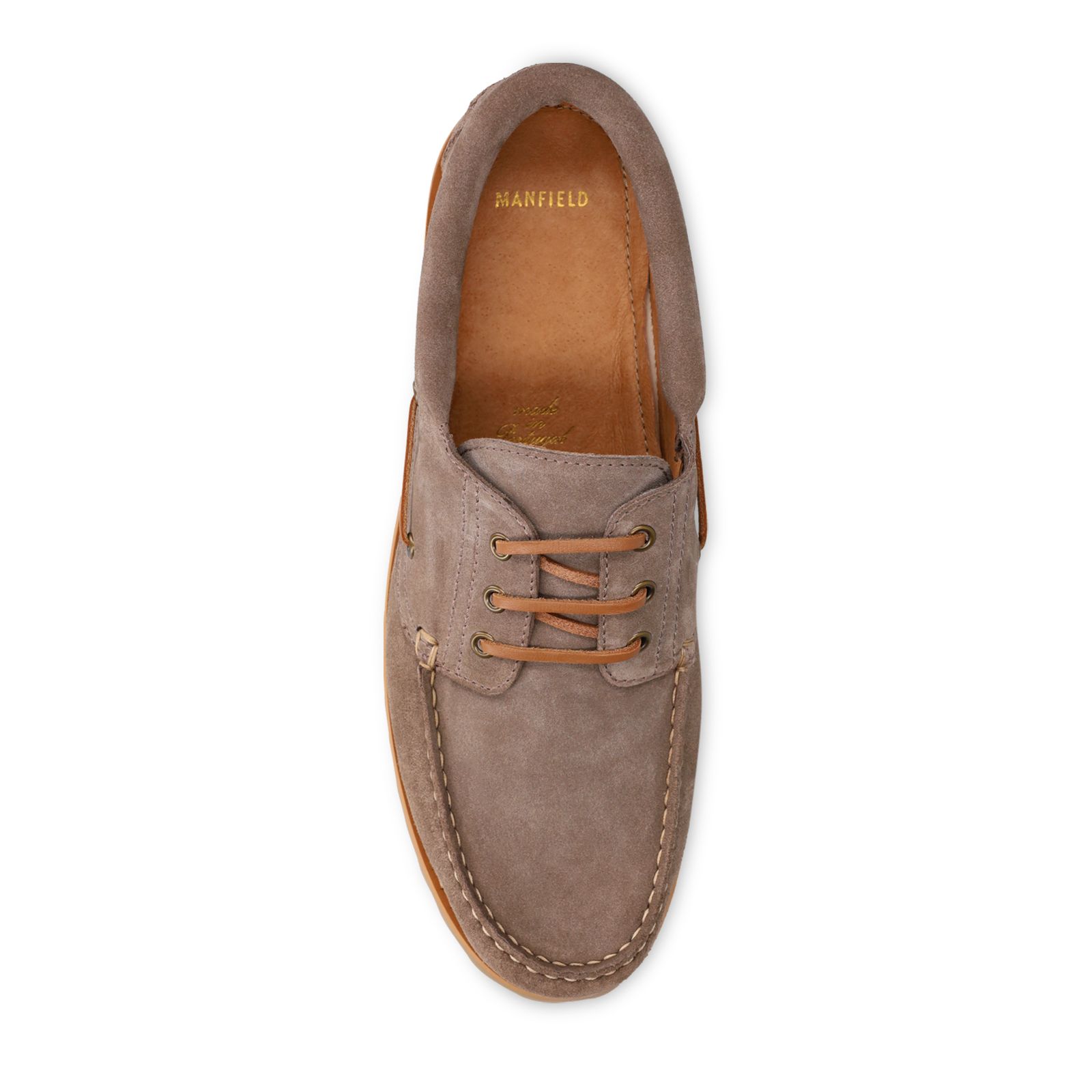 Beige suède bootschoenen