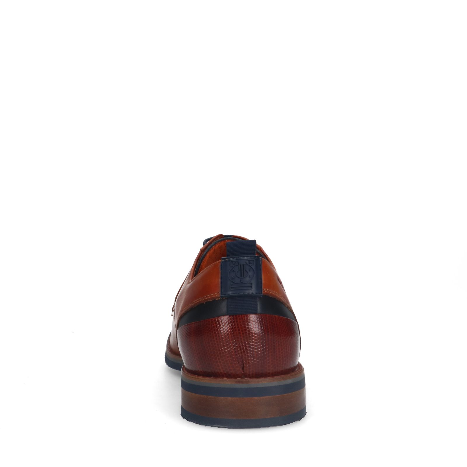 Cognacfarbene Lederschnürschuhe