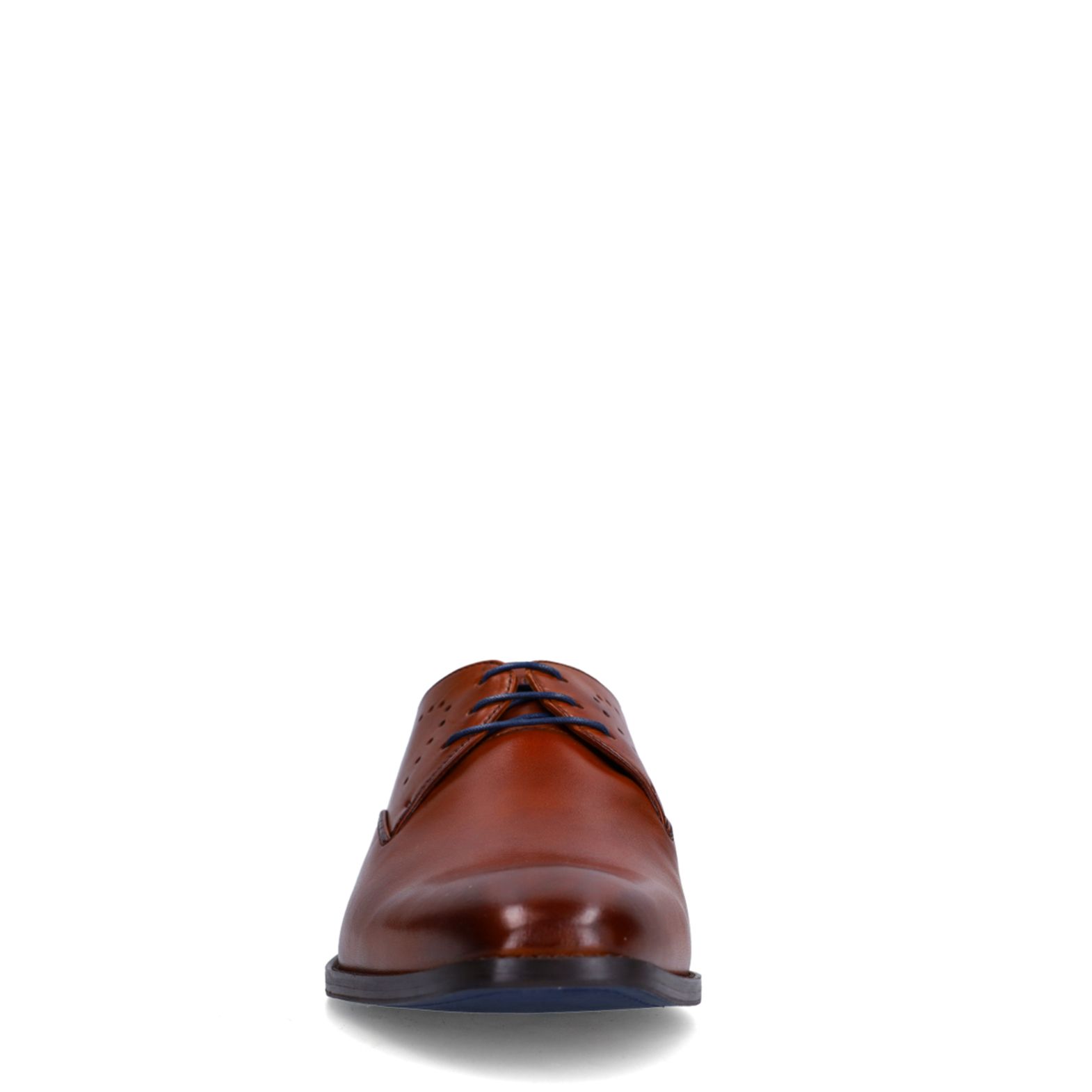 Cognac Bregenz leren veterschoenen
