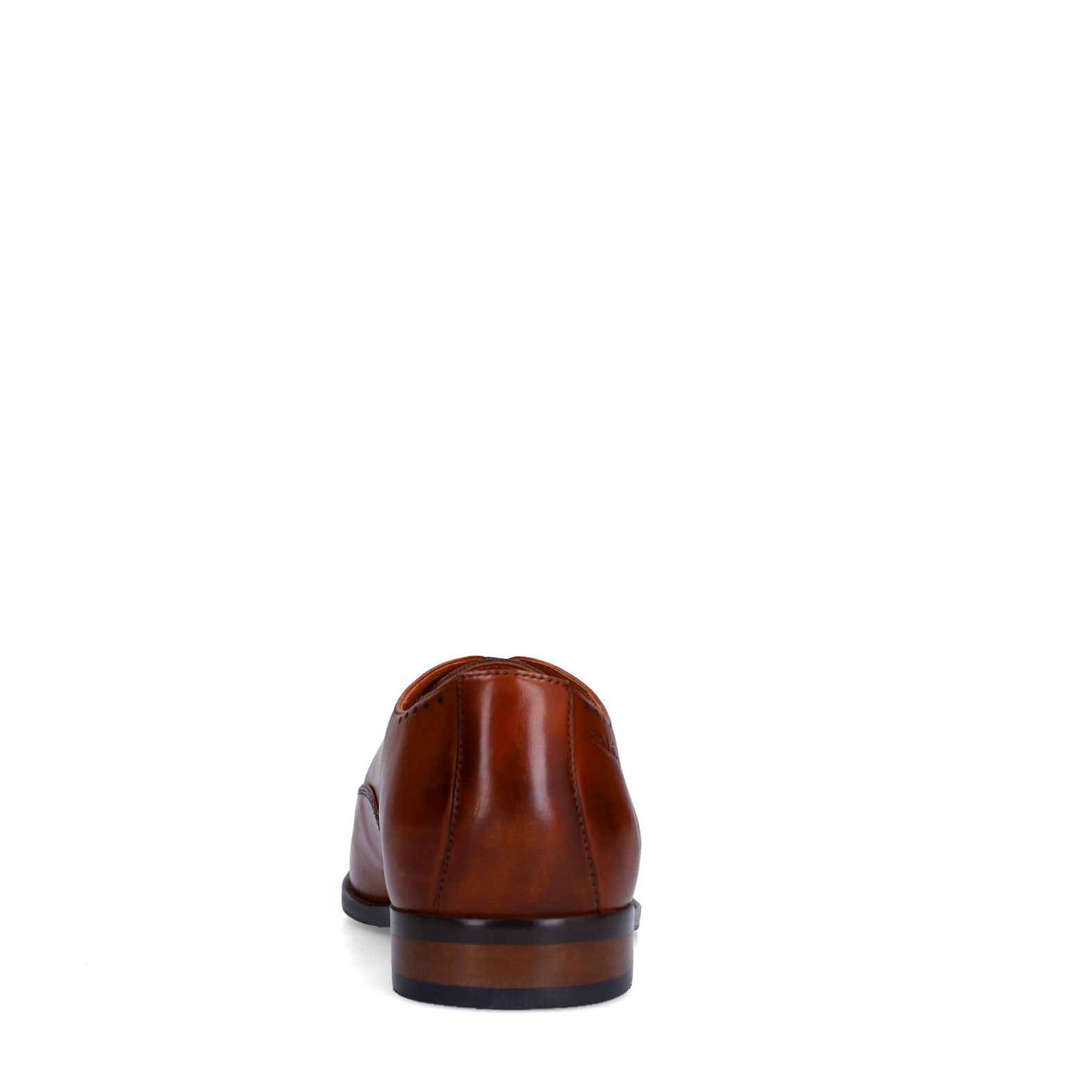 Cognac Bregenz leren veterschoenen