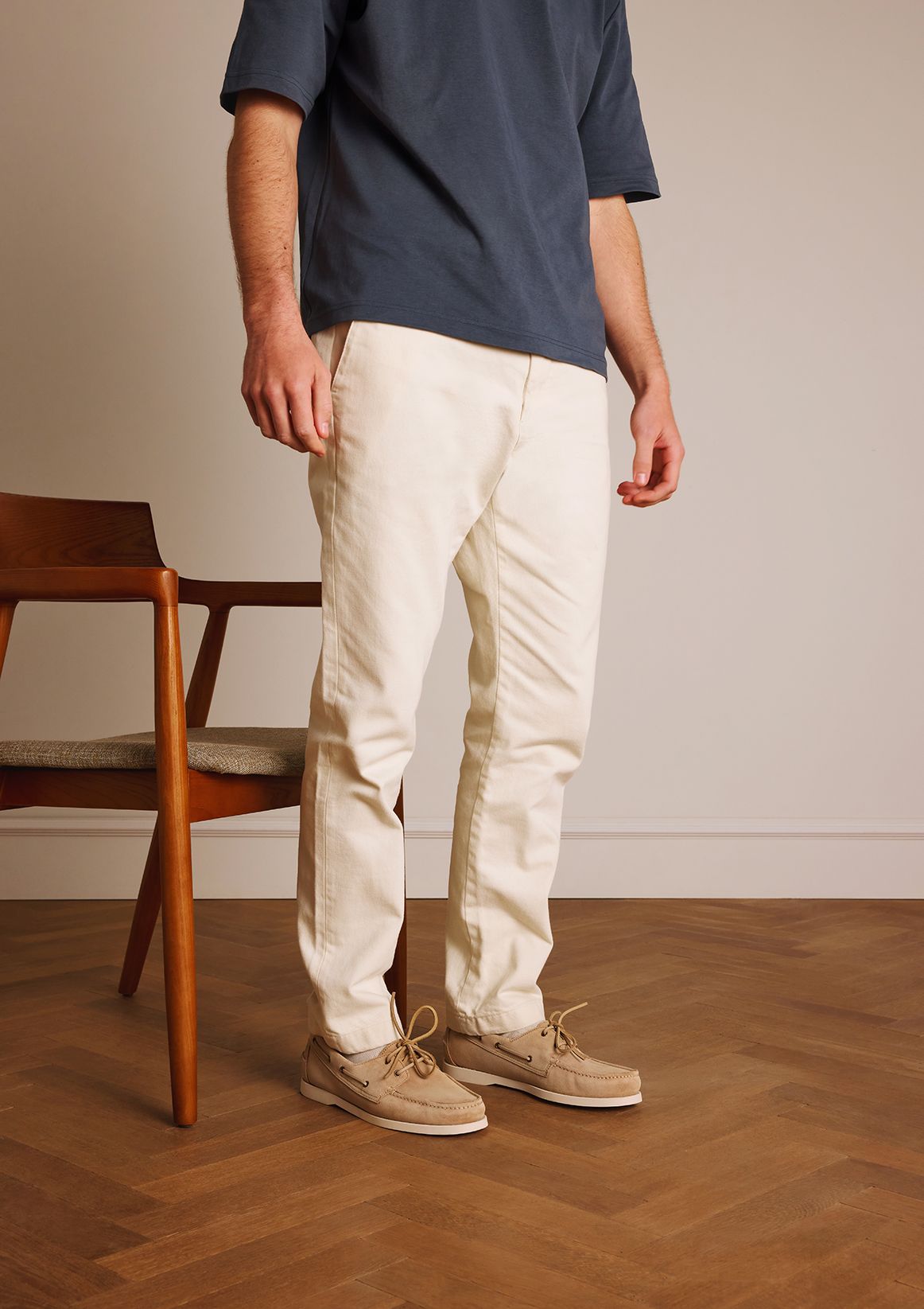 Beige suède bootschoenen