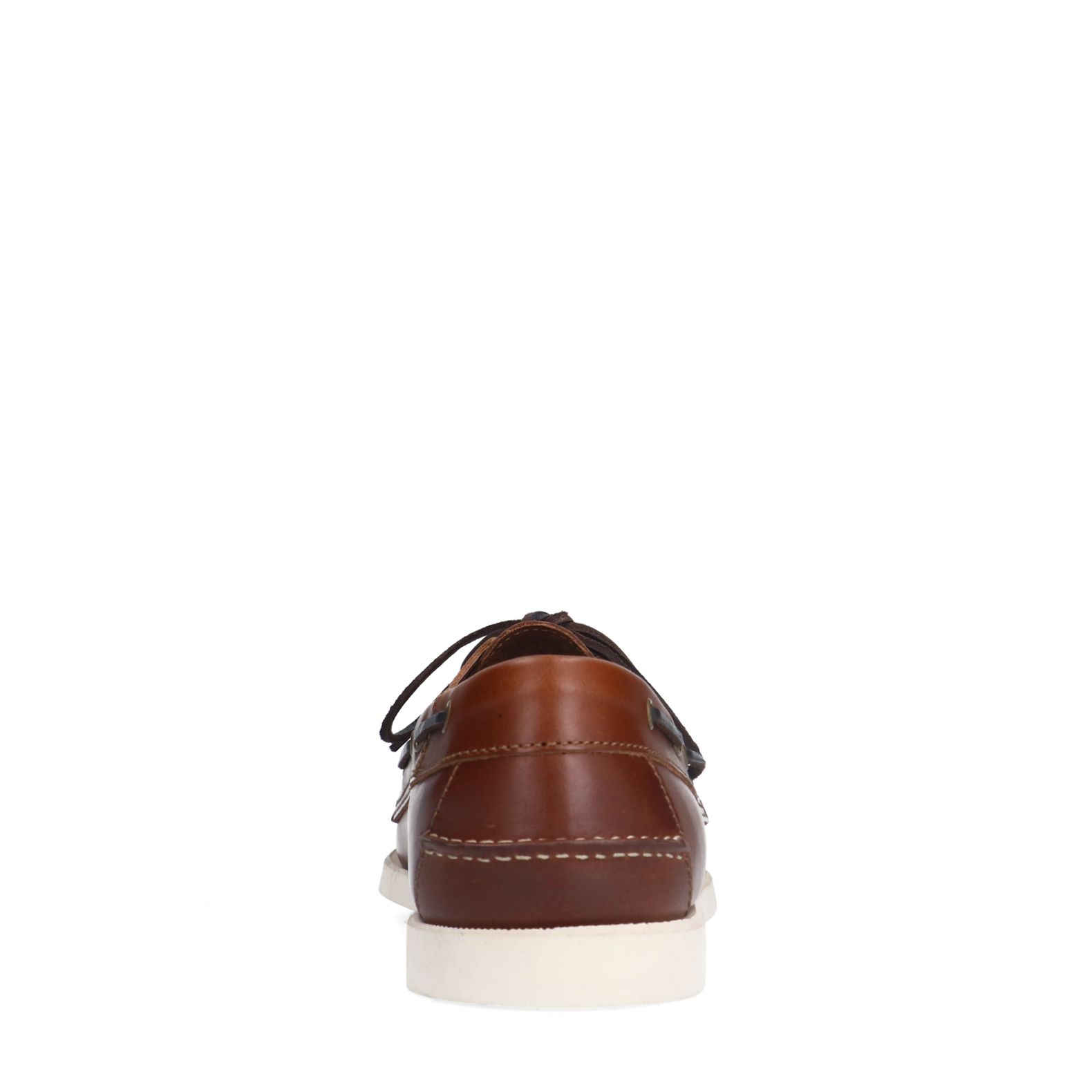 Cognac leren bootschoenen